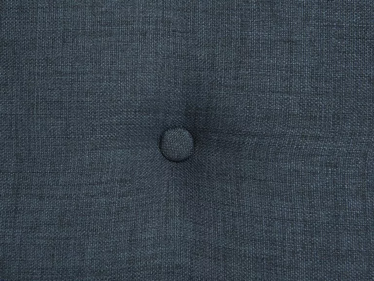 Beliani Sillón Tapizado Con Reposapiés Azul Marino VEJLE - Imagen 7