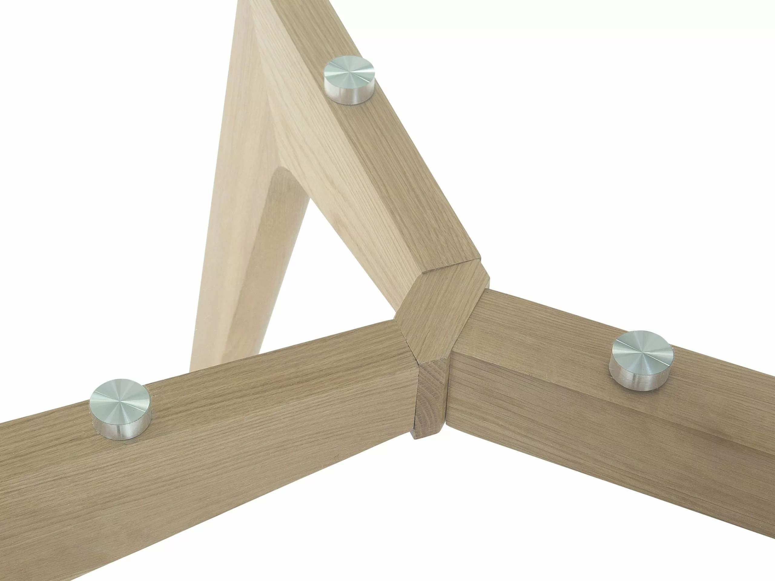 Beliani Mesa De Comedor De Vidrio Templado Transparente/madera Clara Varios Tamaños HUDSON - Imagen 8