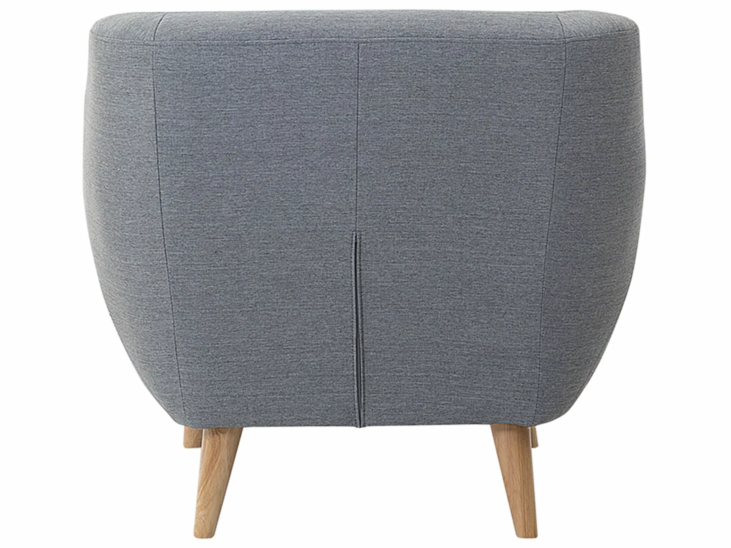 Beliani Sillón De Poliéster Gris/madera Clara MOTALA - Imagen 5