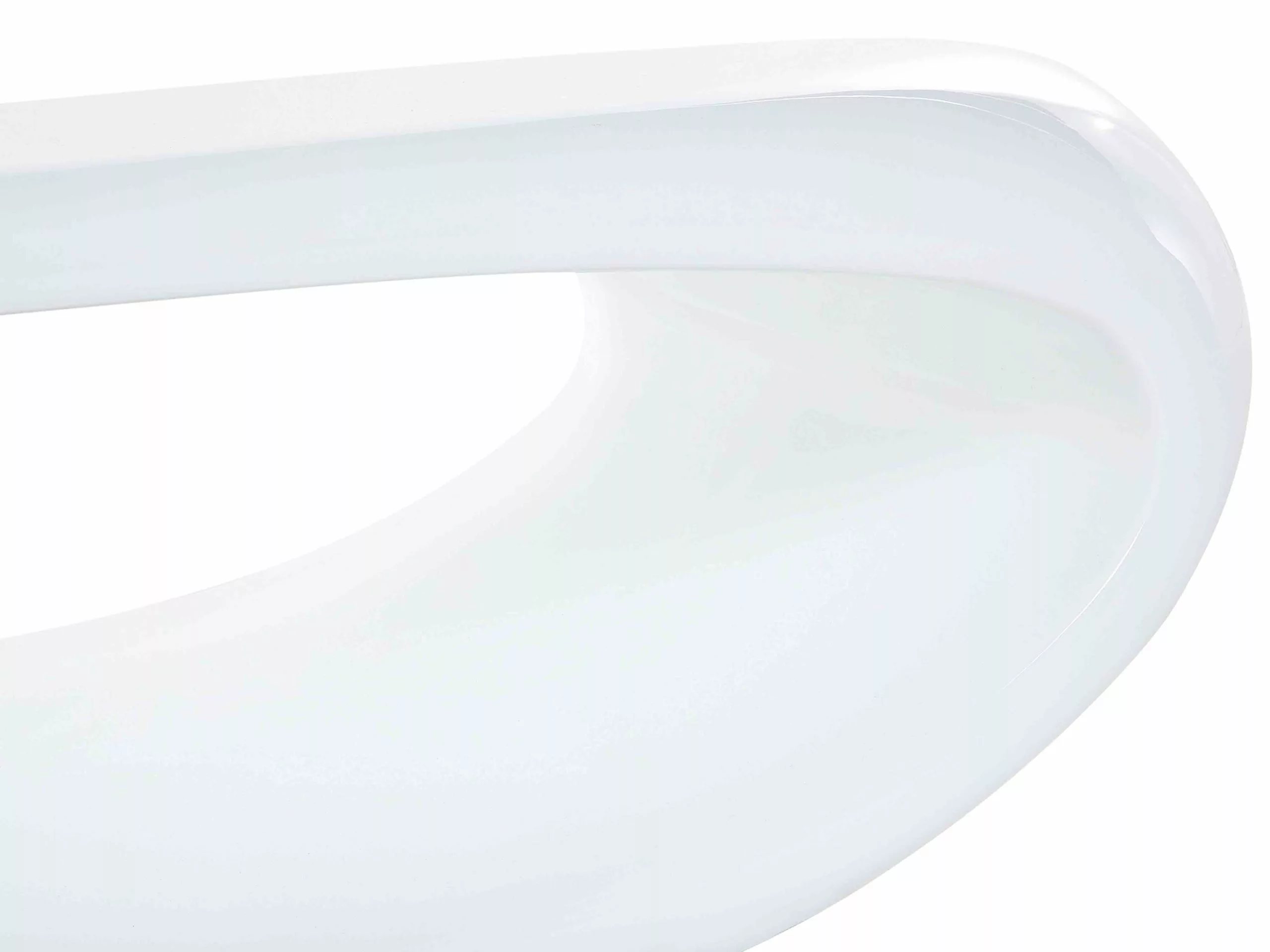 Beliani Mesa De Centro Blanca 70 X 51 Cm NESSUS - Imagen 5