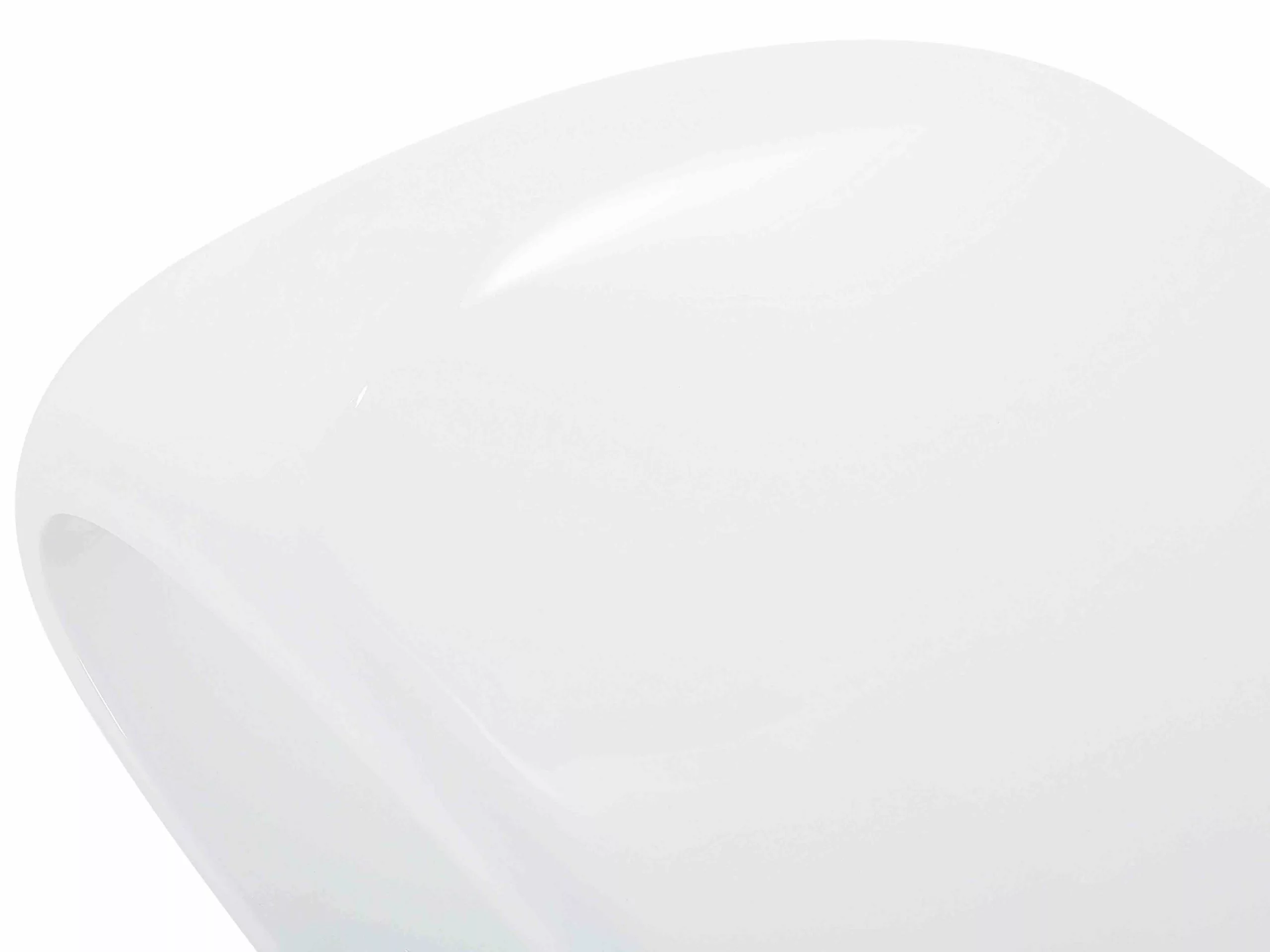 Beliani Mesa De Centro Blanca 70 X 51 Cm NESSUS - Imagen 6