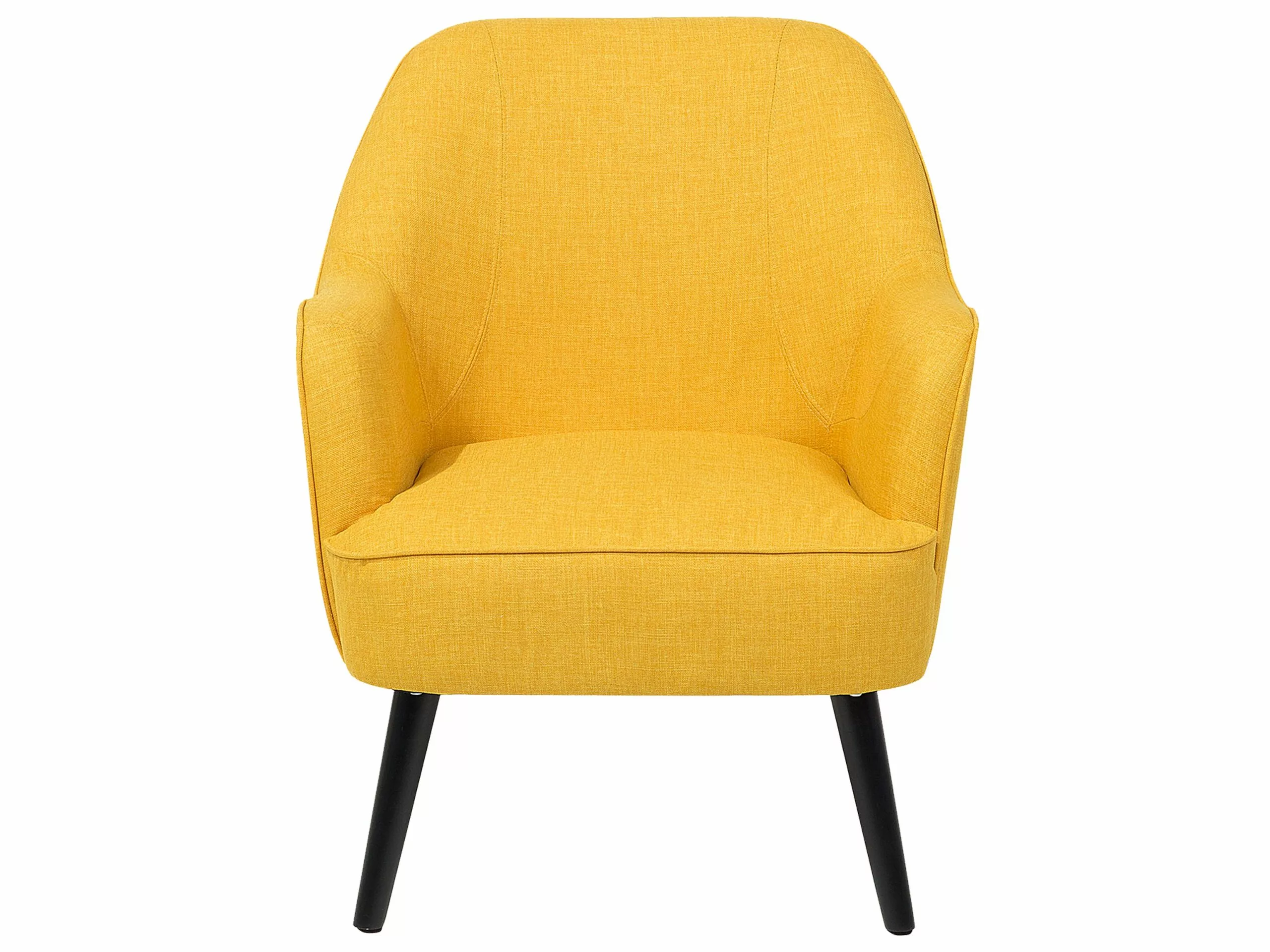 Beliani Sillón Amarillo LOKEN - Imagen 4