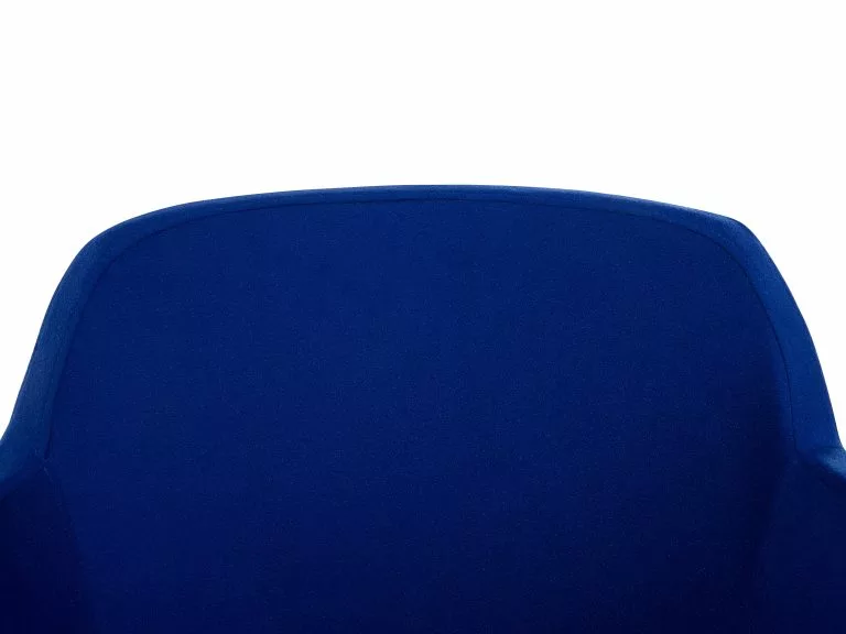 Beliani Sillón De Poliéster Azul Oscuro YSTAD - Imagen 9