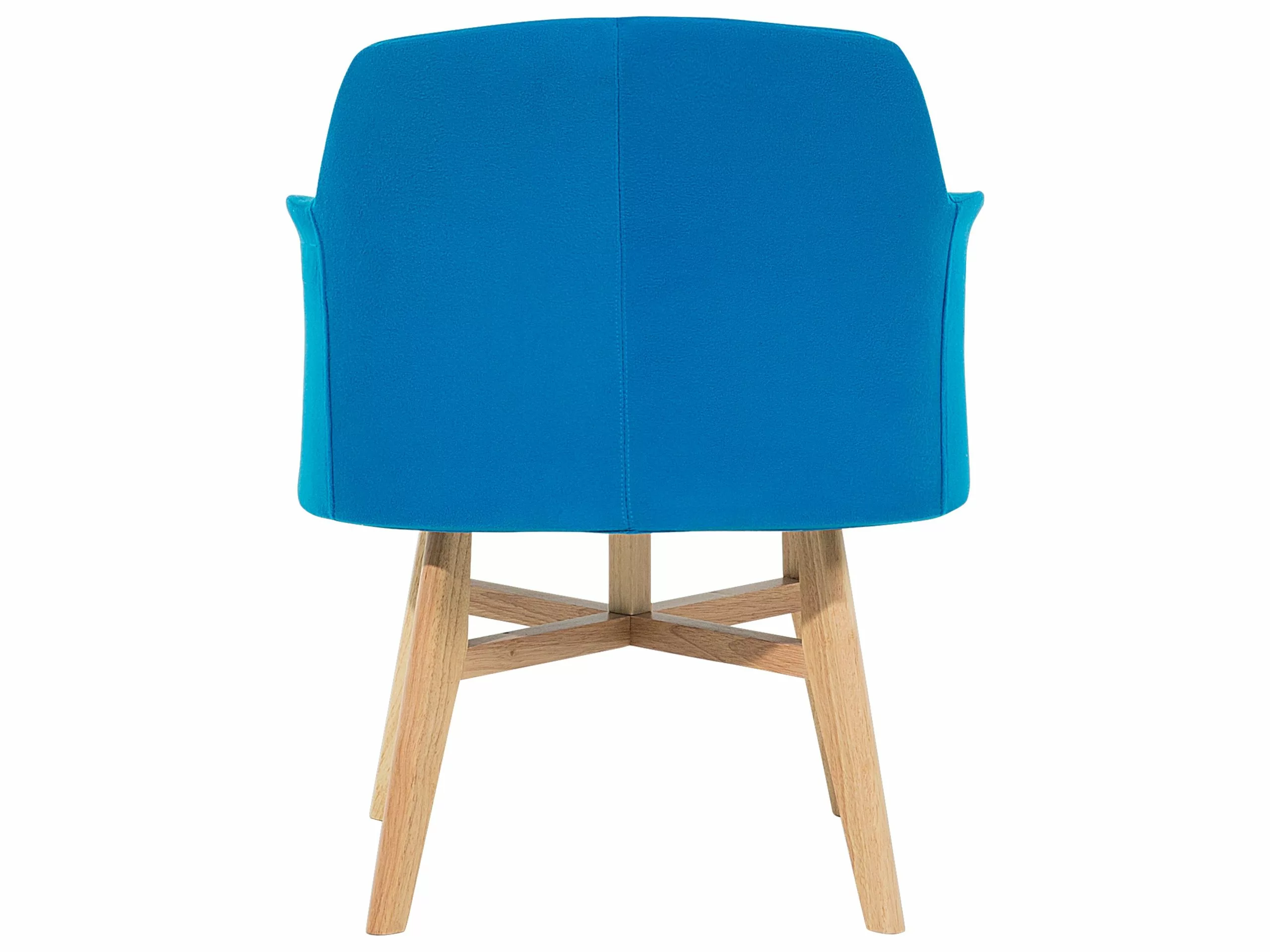 Beliani Sillón De Poliéster Azul Turquesa YSTAD - Imagen 7