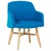 Beliani Sillón De Poliéster Azul Turquesa YSTAD