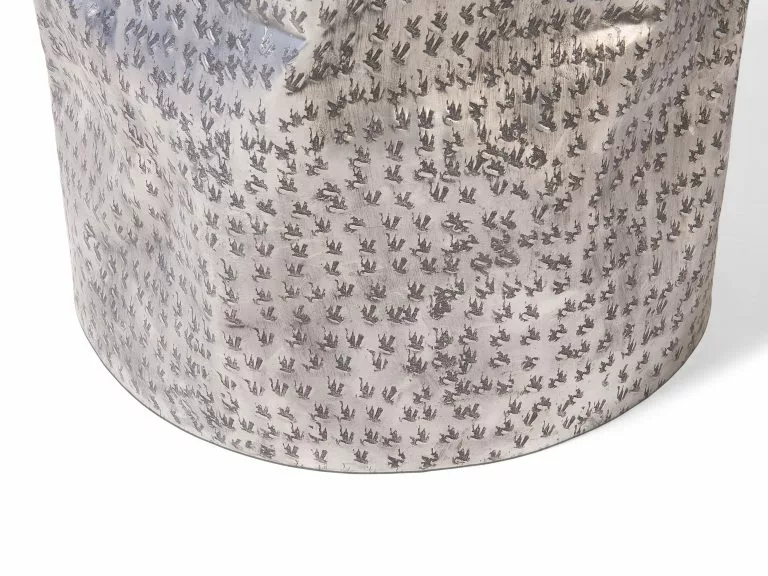 Beliani Mesa Auxiliar De Madera De Tecla Clara/plateado 38 Cm GORDON - Imagen 7