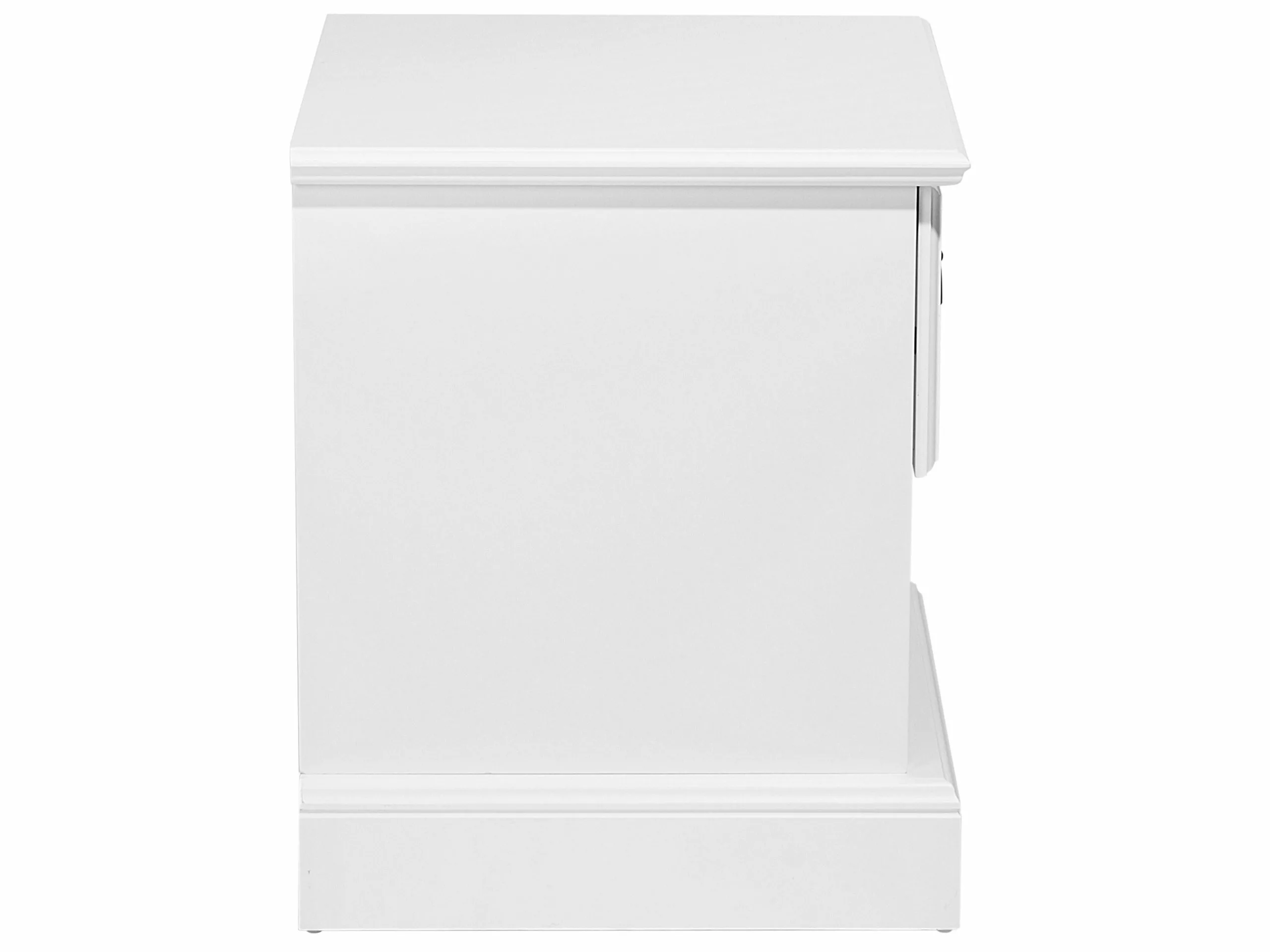 Beliani Mesa De Noche Blanca 48 X 43 Cm GILBERT - Imagen 5