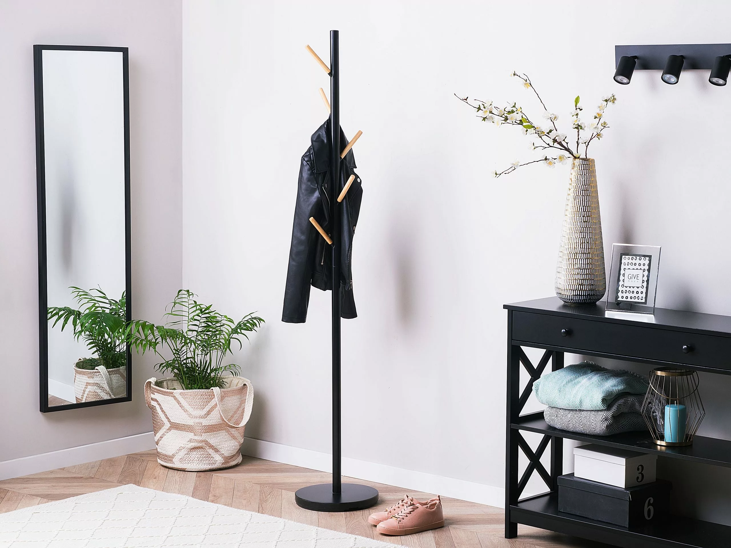 Beliani Consola Negra 100 X 30 Cm MONTGOMERY - Imagen 3