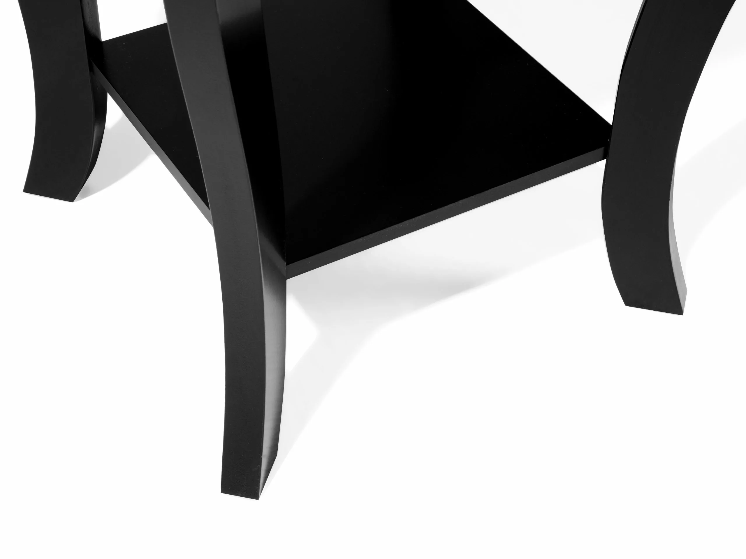 Beliani Mesa Auxiliar Negra 42 X 42 Cm AVON - Imagen 8