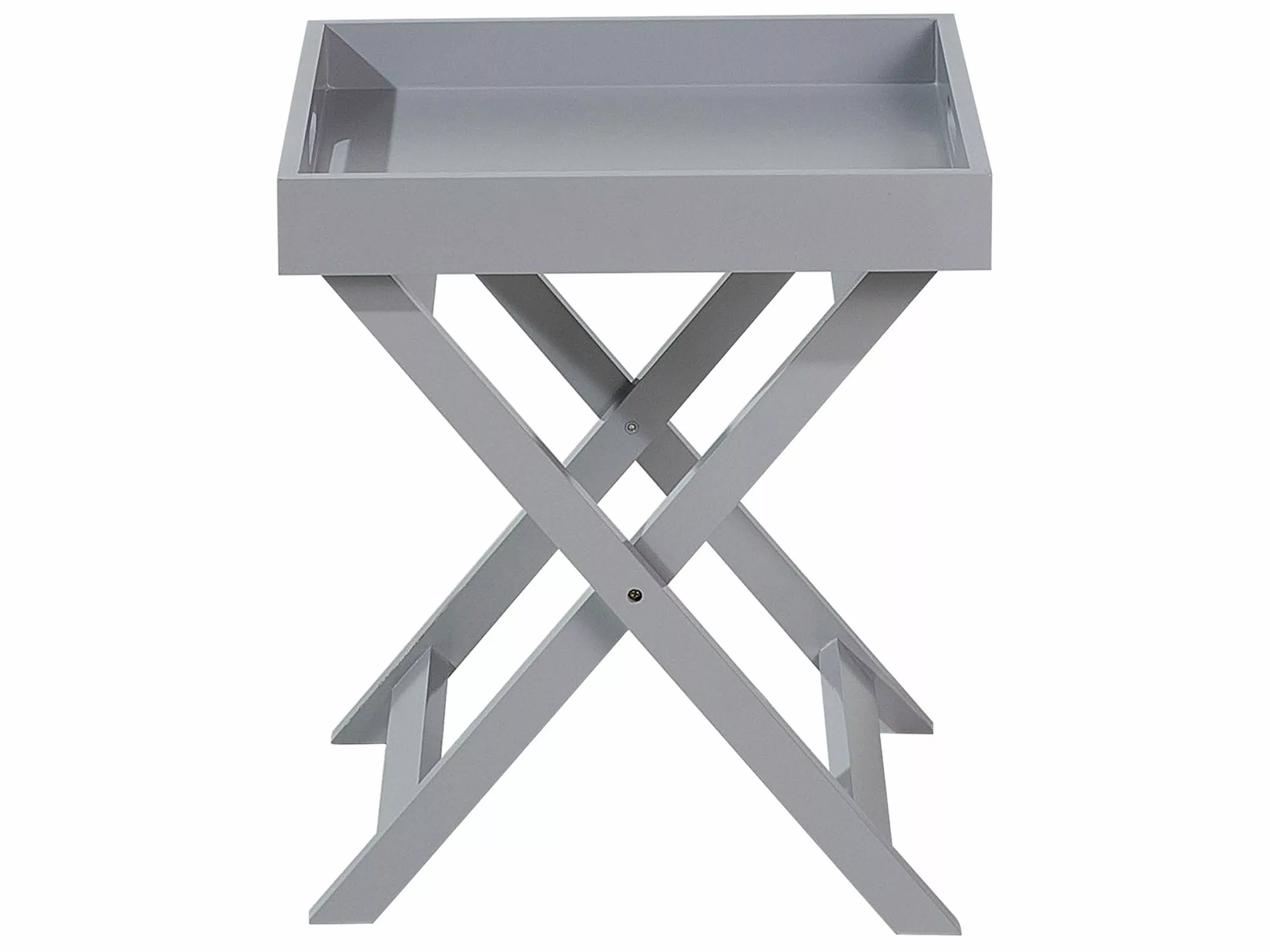 Beliani Mesa De Centro Gris 40 X 40 Cm CHESTER - Imagen 7