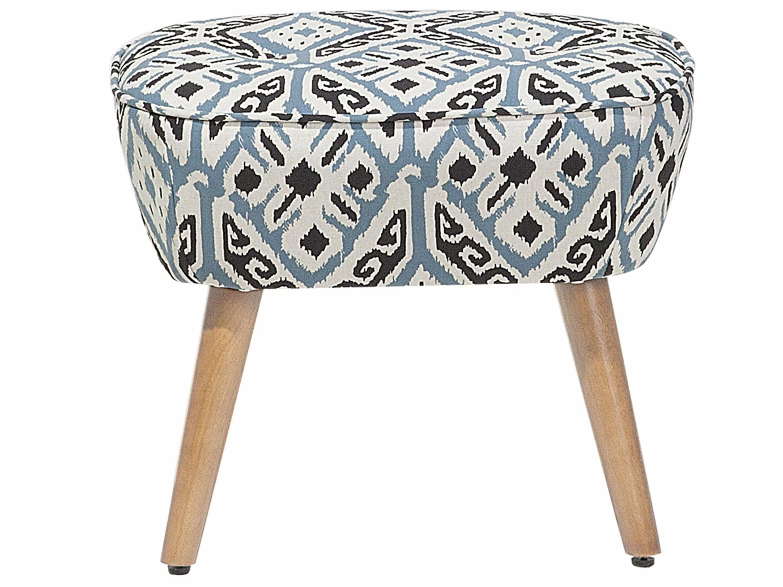 Beliani Sillón En Tejido Multicolor Con Reposapiés TUMBA - Imagen 7