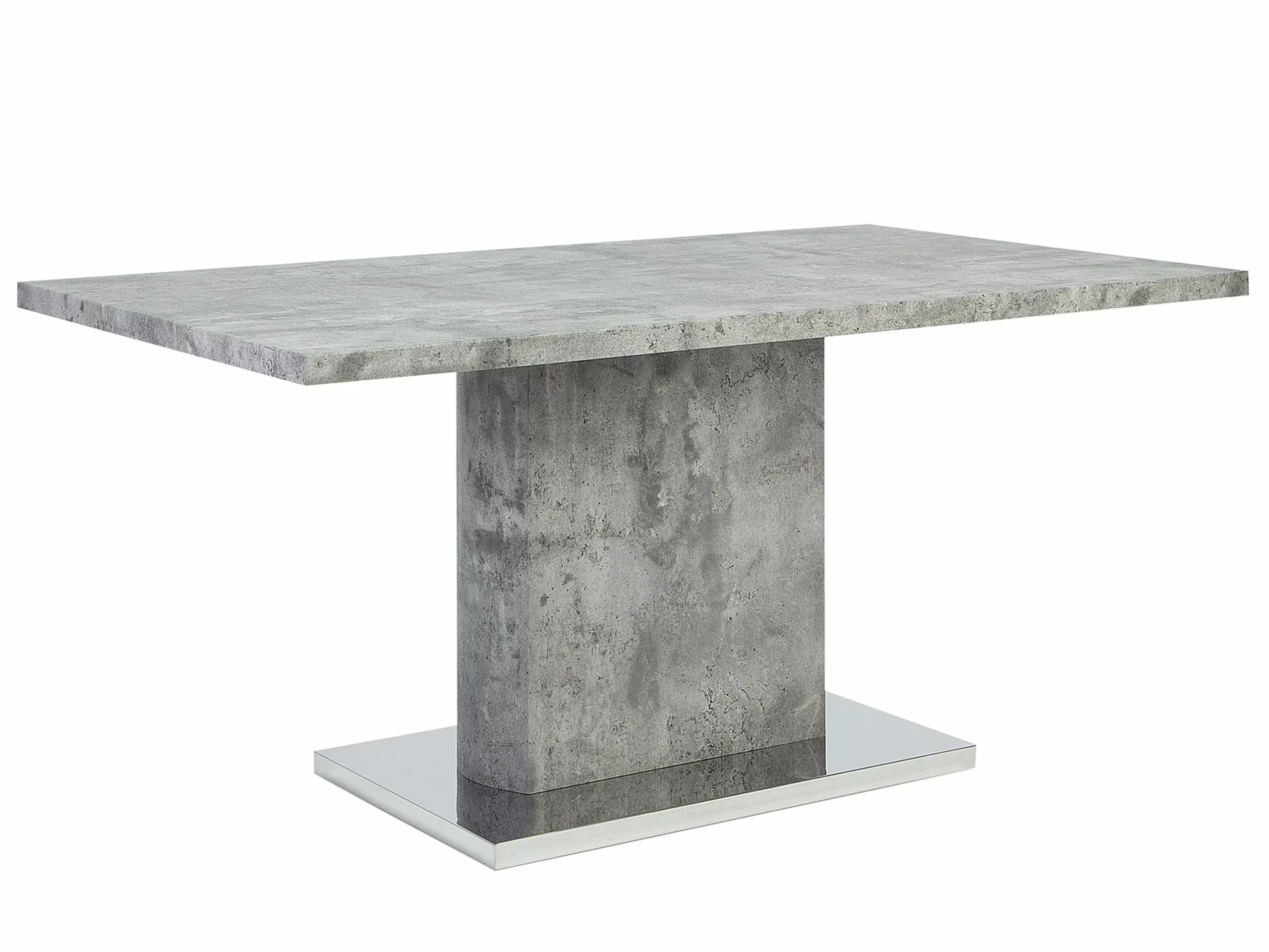 Beliani Mesa De Comedor Gris 160 X 90 Cm PASADENA