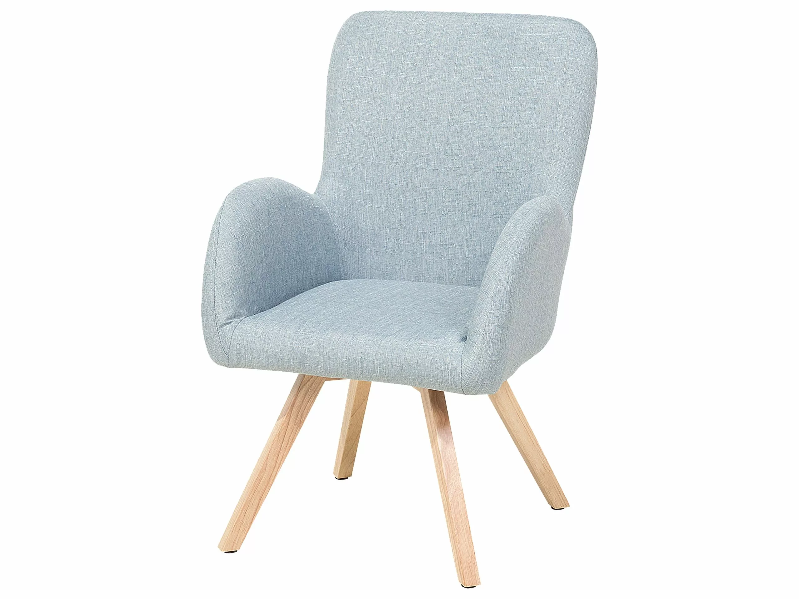 Beliani Sillón Azul Claro BJARN - Imagen 4