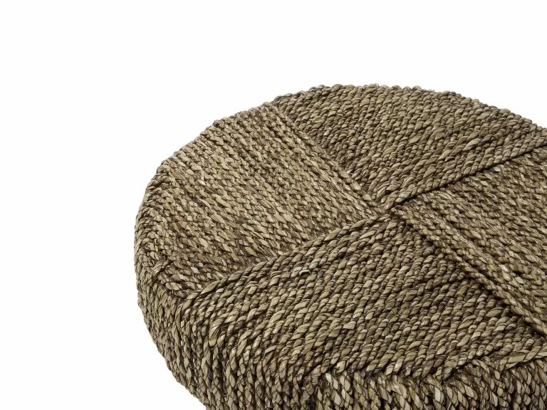 Beliani Mesa Auxiliar De Madera De Teca Clara ⌀ 44 Cm KELSEY - Imagen 7