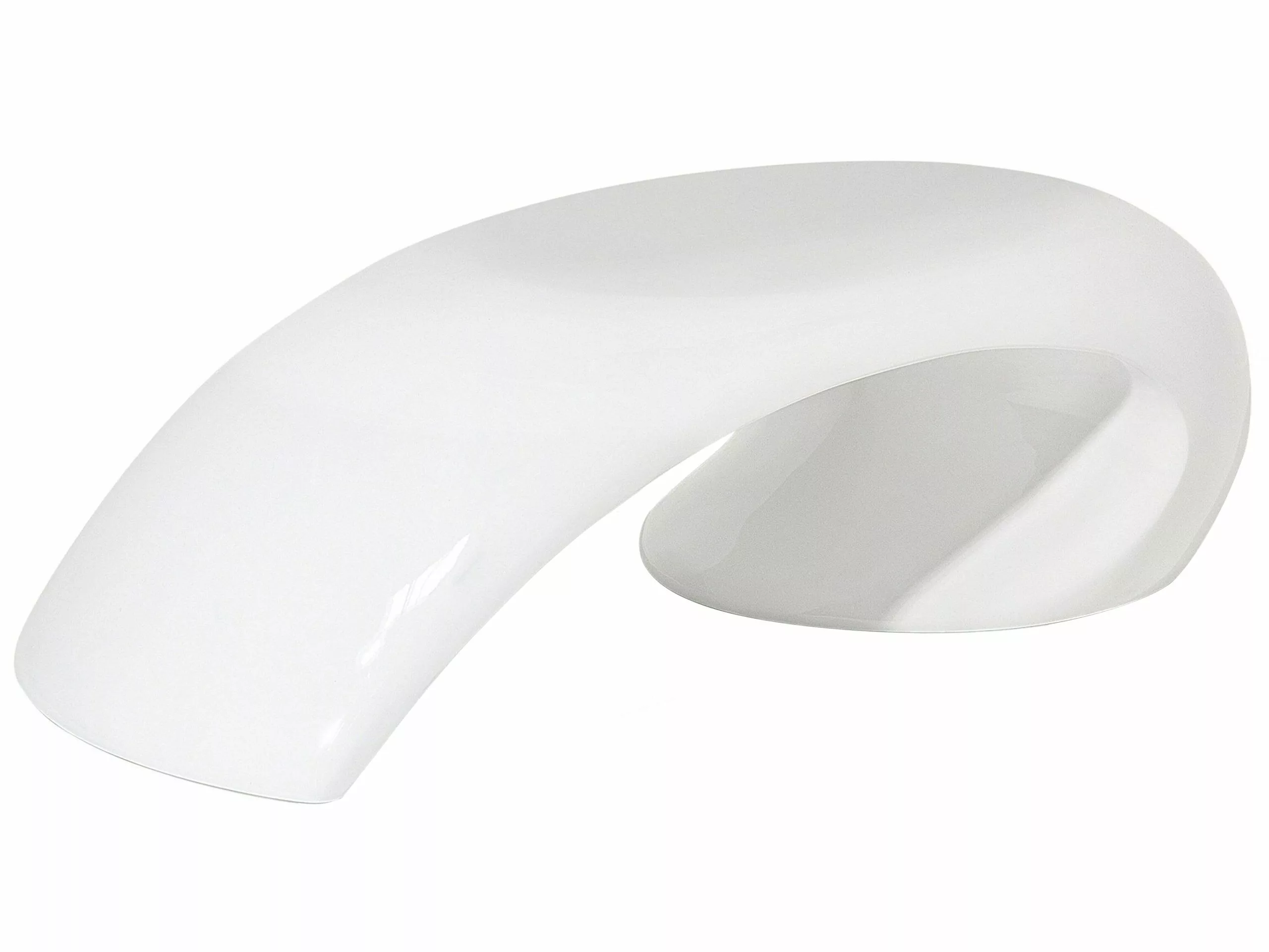 Beliani Mesa De Centro Blanca 110 X 38 Cm ELATUS