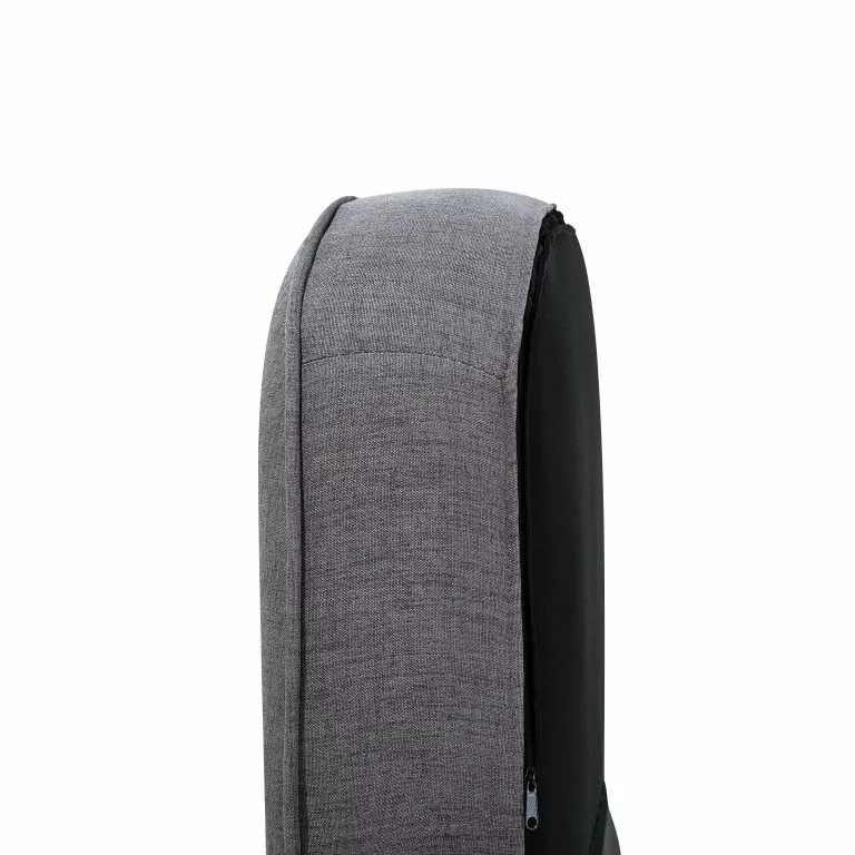 Beliani Sillón Tapizado Gris Oscuro VIBORG II - Imagen 7