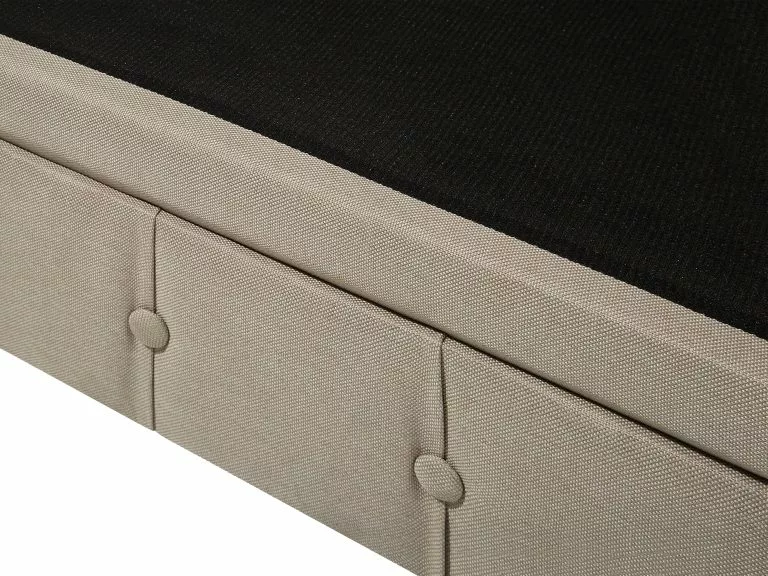 Beliani Sillón Tapizado Beige CHESTERFIELD - Imagen 9