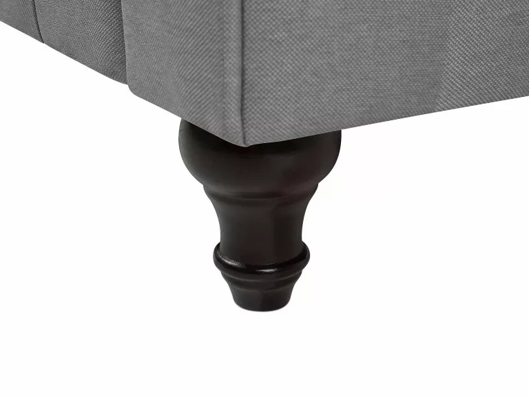 Beliani Sillón Tapizado Gris CHESTERFIELD - Imagen 9