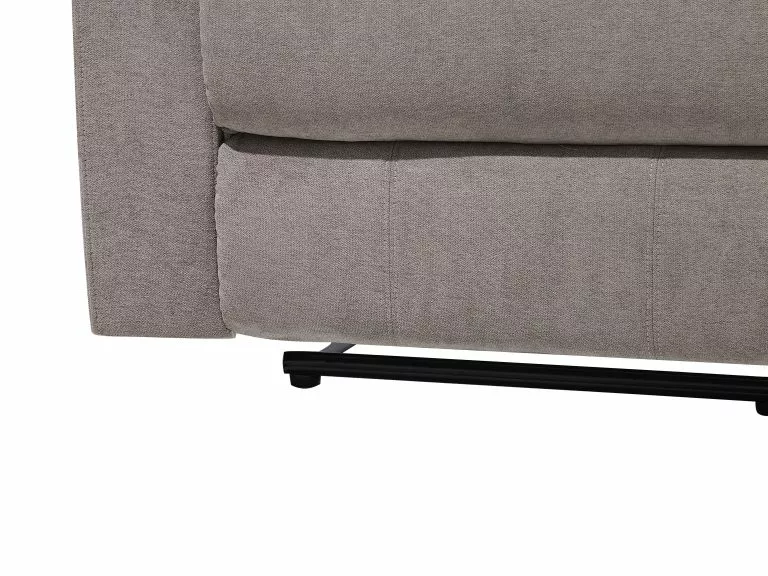 Beliani Sillón Reclinable De Poliéster Gris Pardo BERGEN - Imagen 10