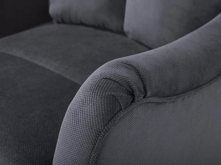 Beliani Sillón Reclinable Tapizado En Gris ROYSTON - Imagen 8