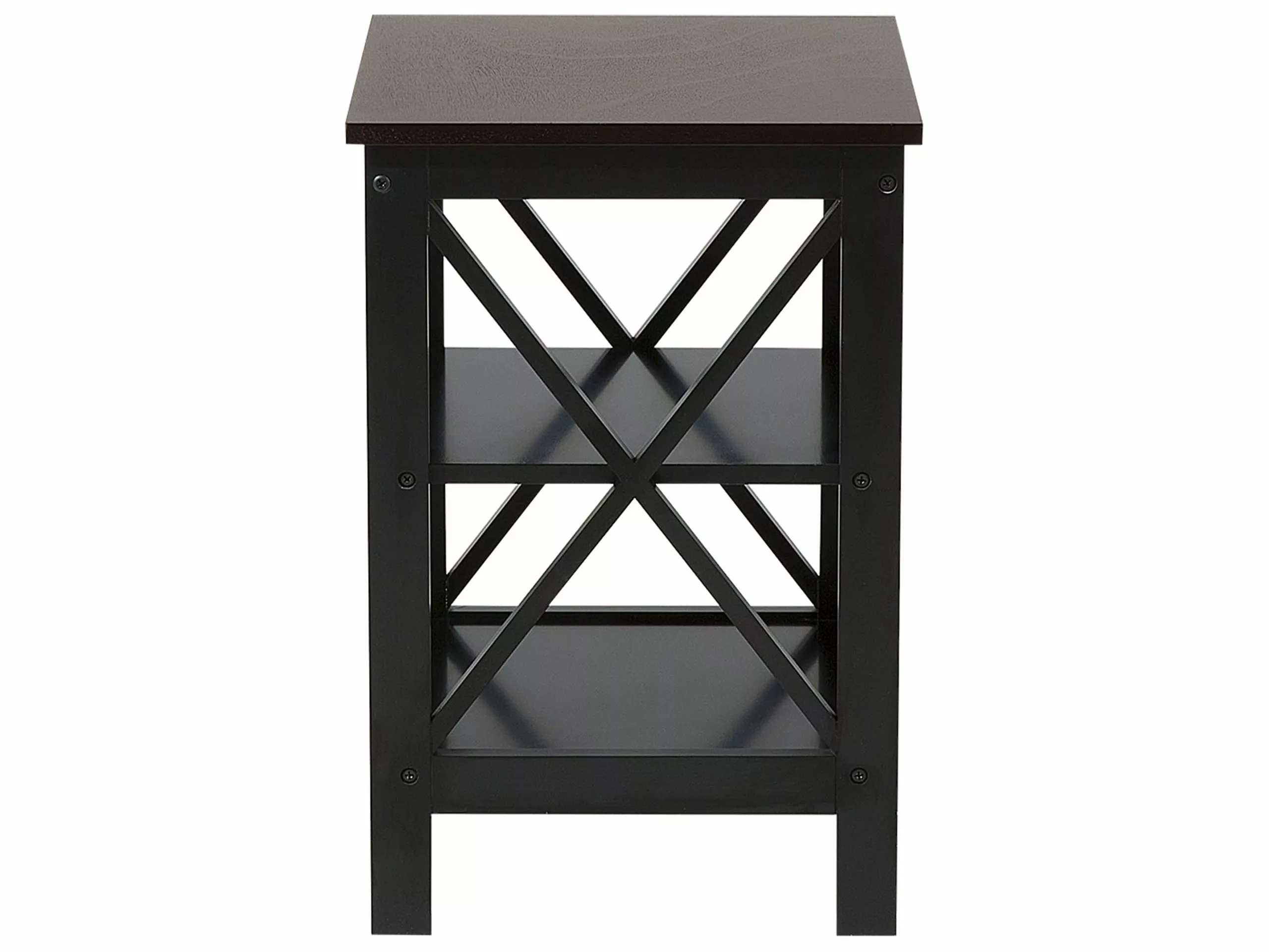 Beliani Mesa Auxiliar Negra 40 X 40 Cm FOSTER - Imagen 5