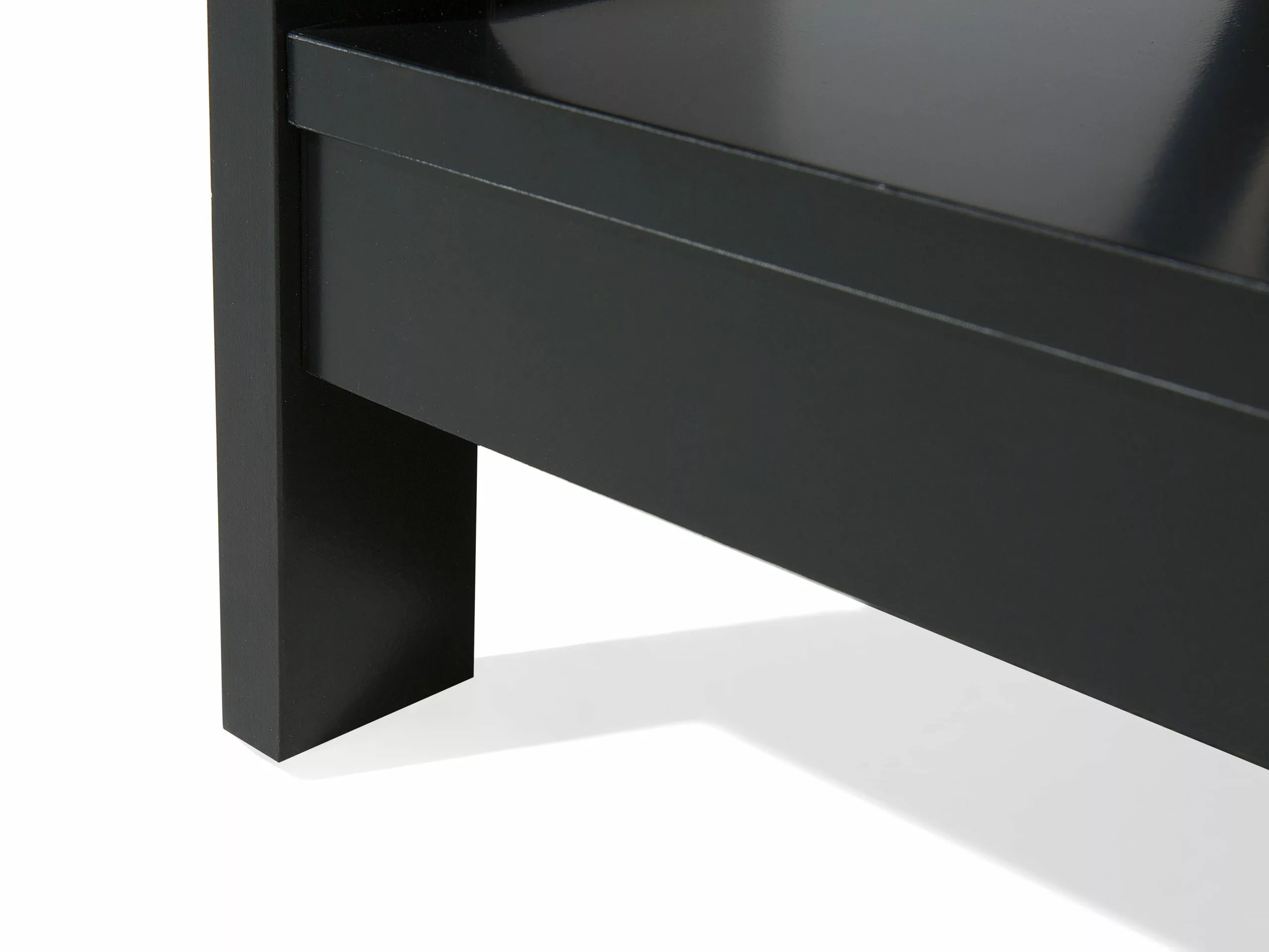 Beliani Mesa Auxiliar Negra 40 X 40 Cm FOSTER - Imagen 9