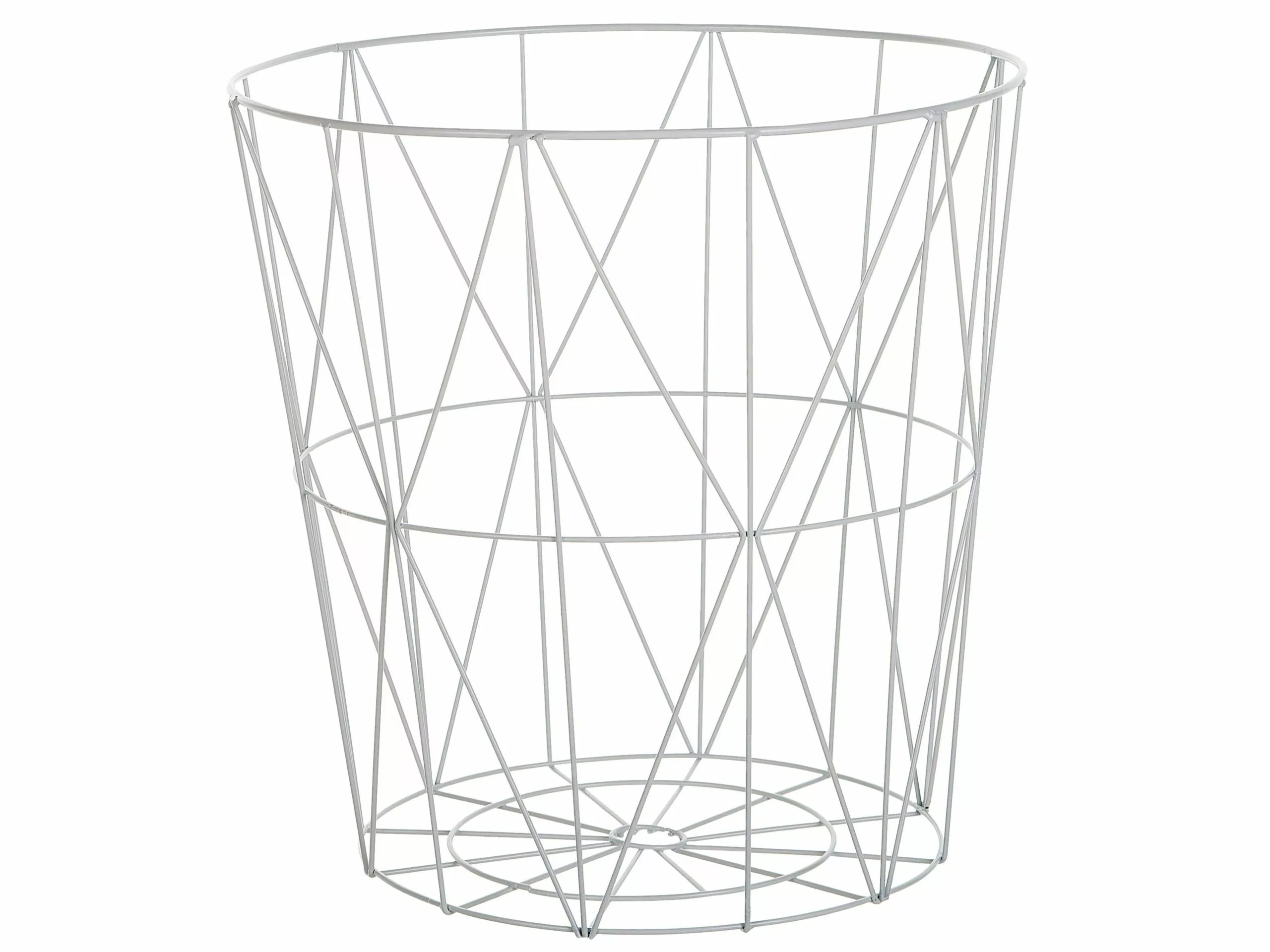 Beliani Mesa De Centro Blanco/madera Clara ⌀ 40 Cm LANARK - Imagen 5