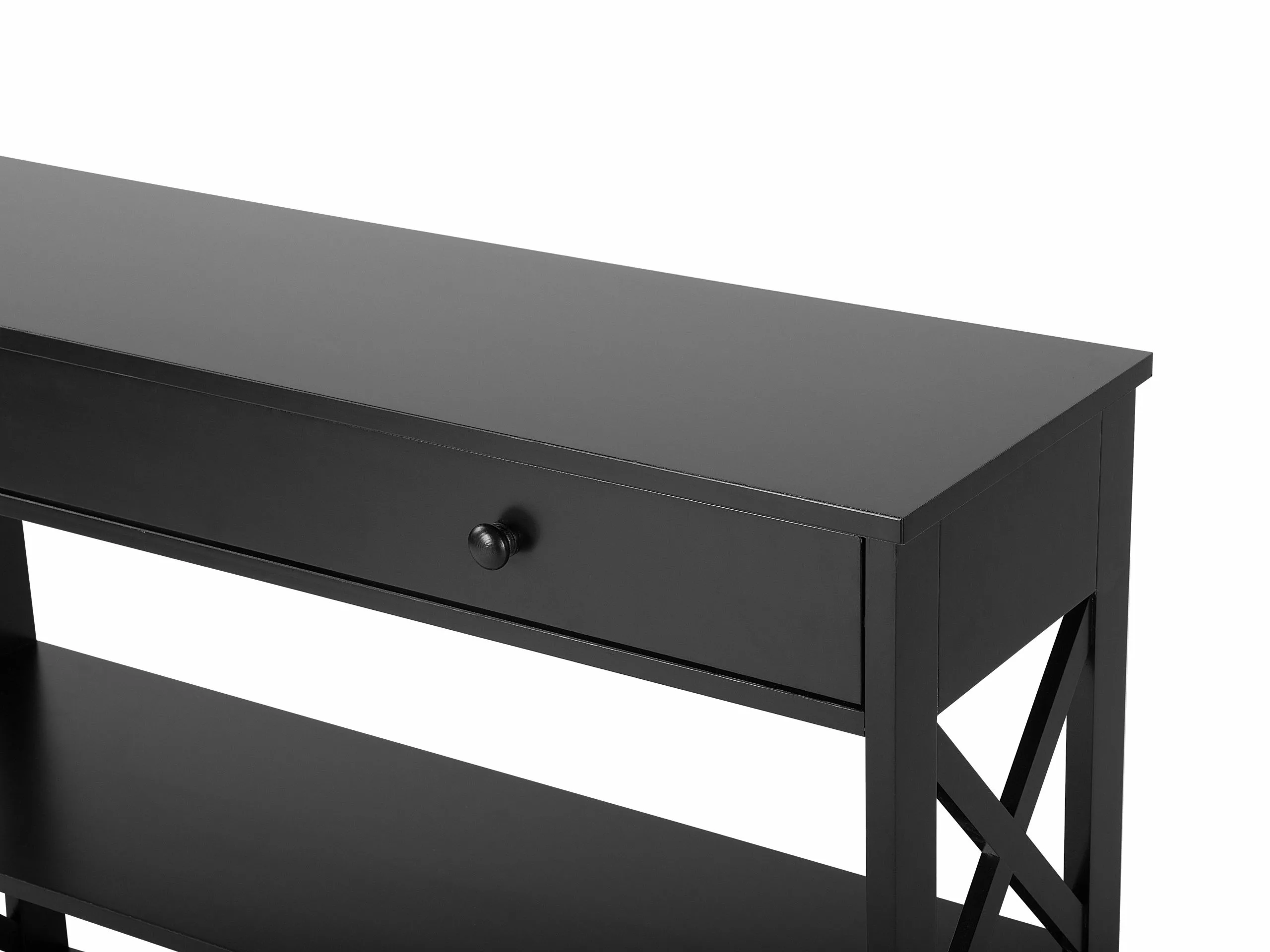 Beliani Consola Negra 100 X 30 Cm MONTGOMERY - Imagen 9