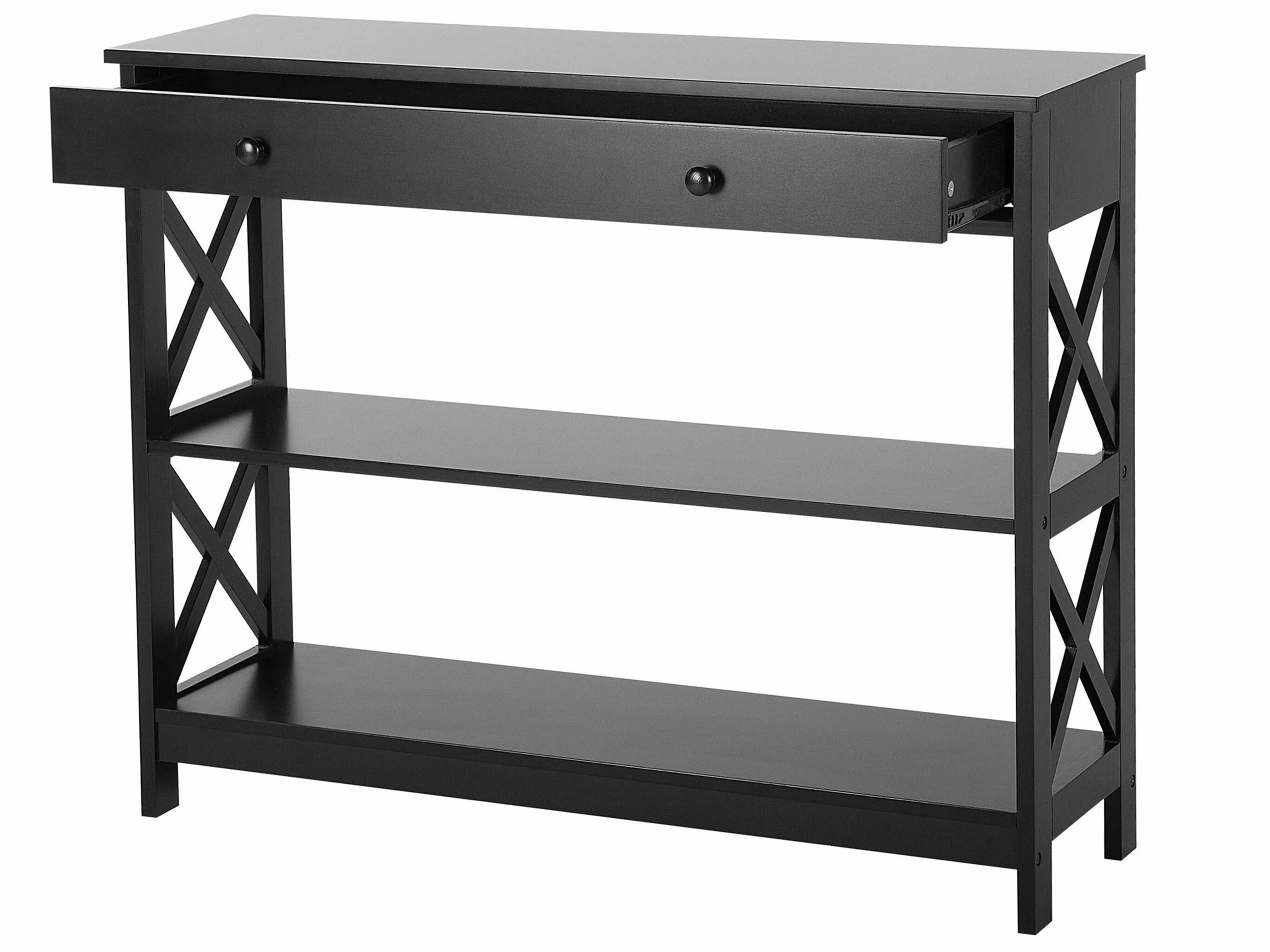 Beliani Consola Negra 100 X 30 Cm MONTGOMERY - Imagen 5