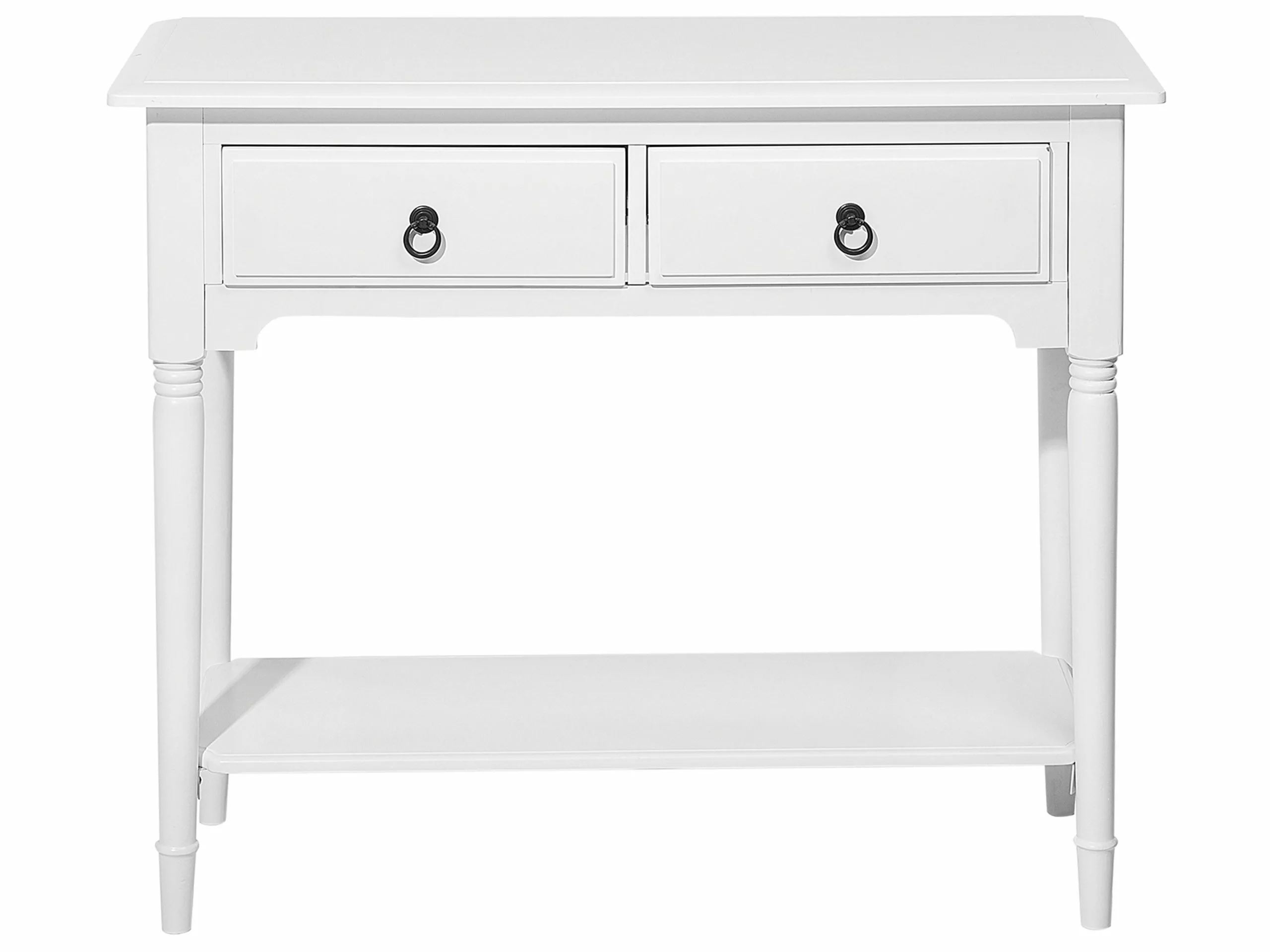 Beliani Consola Blanca 91 X 38 Cm LOWELL - Imagen 5