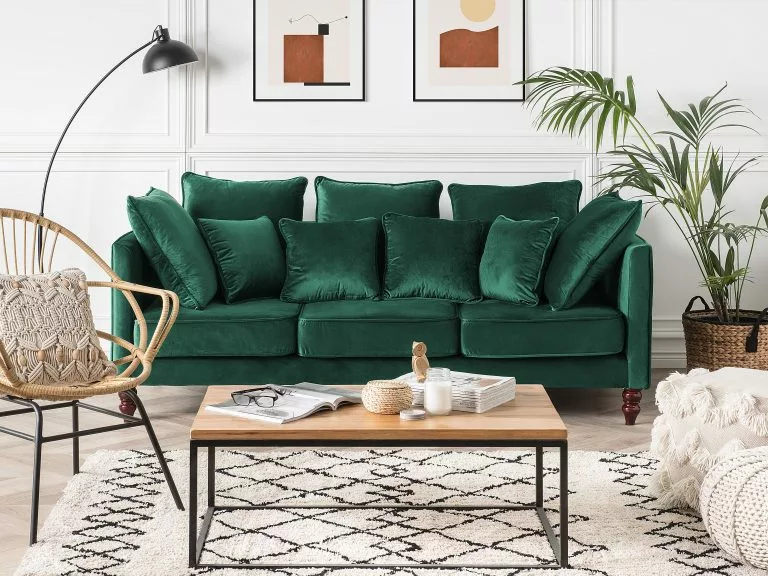 Beliani Mesa De Centro De Madera De Teca Clara 100 X 60 Cm PROVO II - Imagen 4