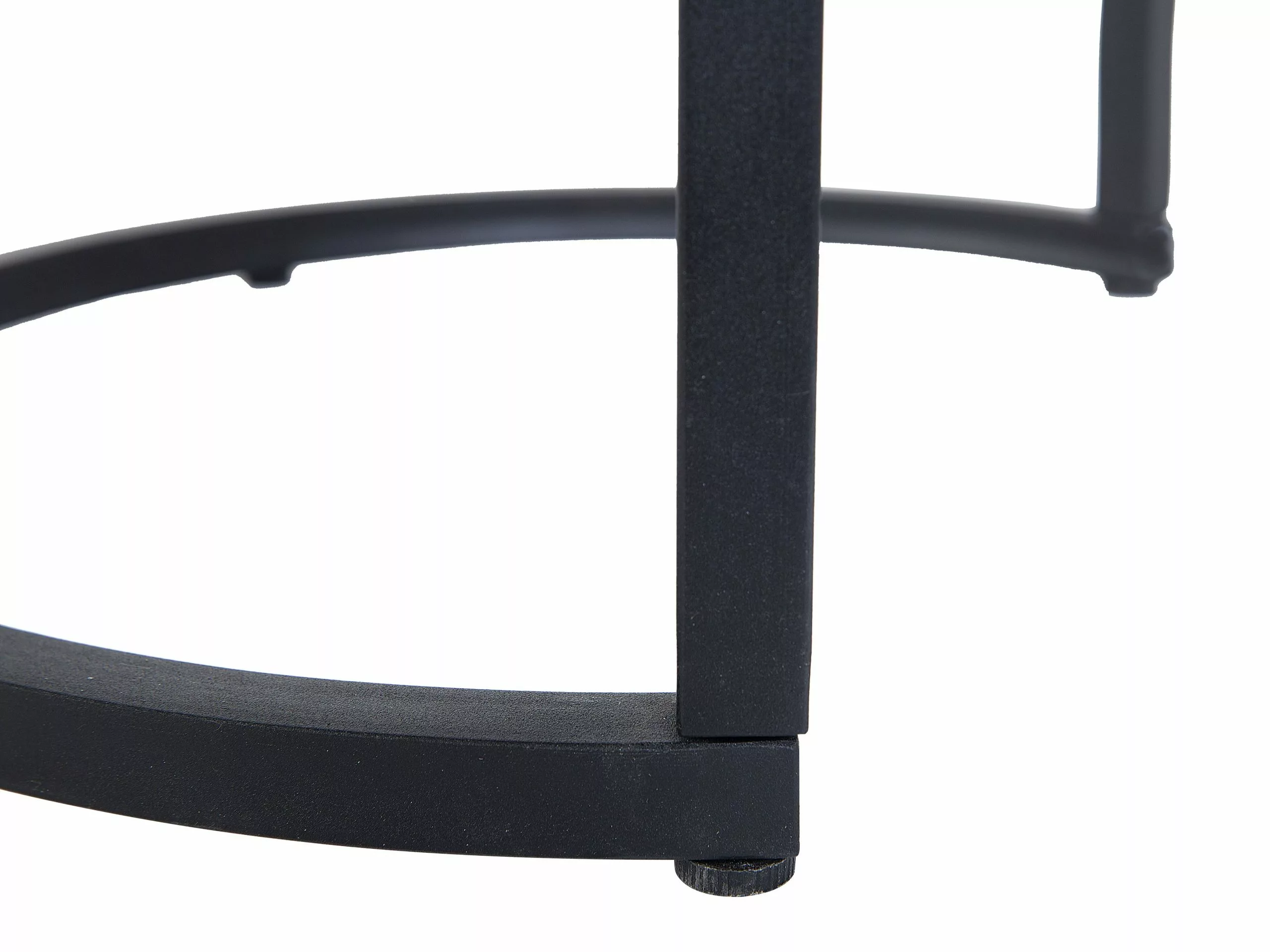 Beliani Conjunto De 2 Mesas Auxiliares Negro/gris DIXIE - Imagen 7