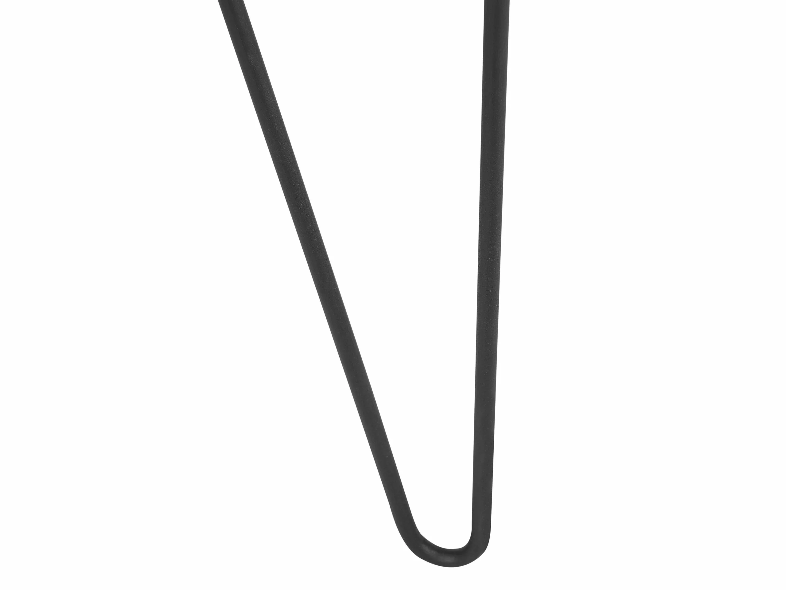 Beliani Mesa Auxiliar De Madera De Java Oscura/negro ⌀ 50 Cm BONDISS - Imagen 6