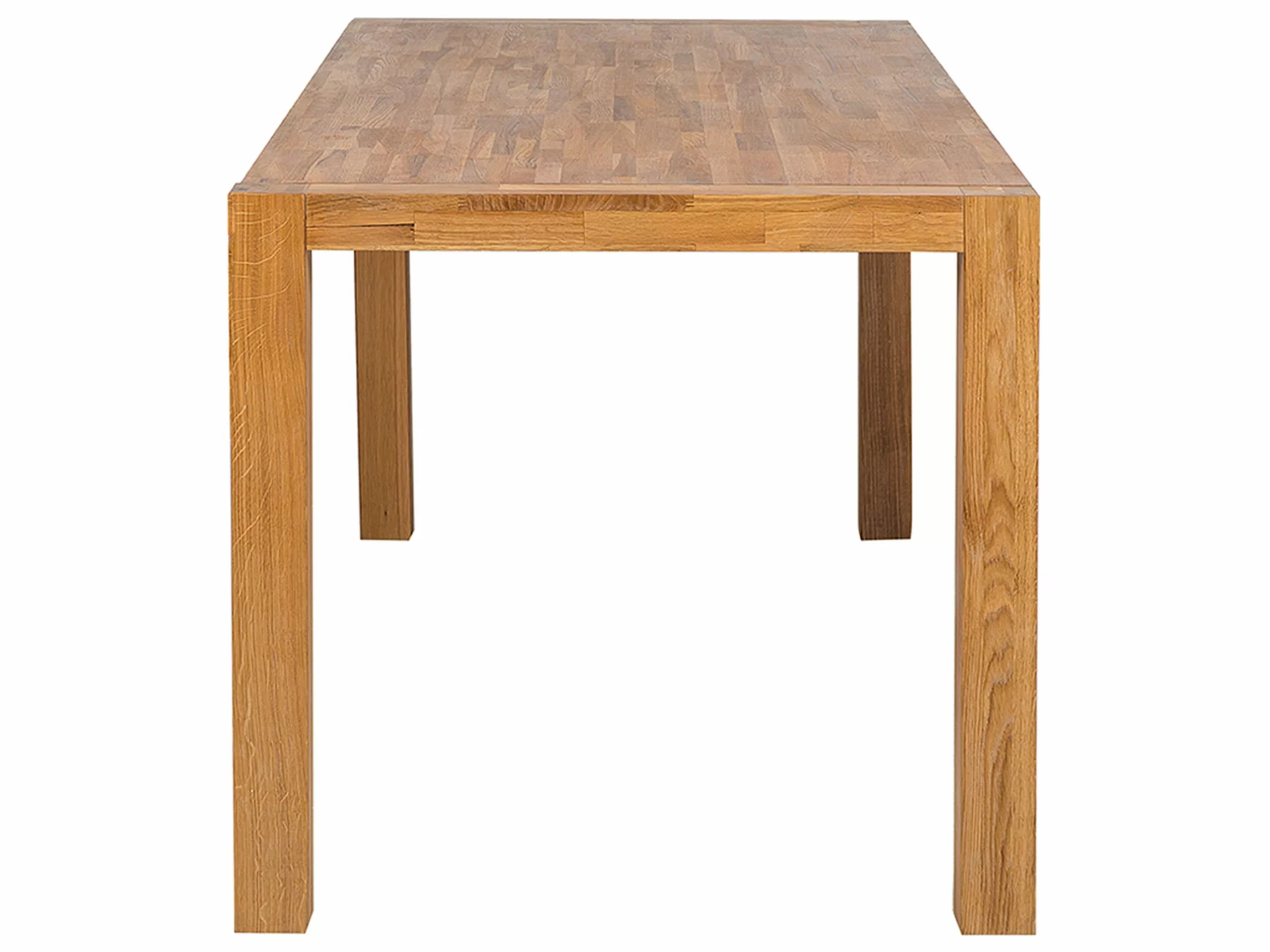 Beliani Mesa De Comedor De Madera De Roble Clara Varios Tamaños NATURA - Imagen 4