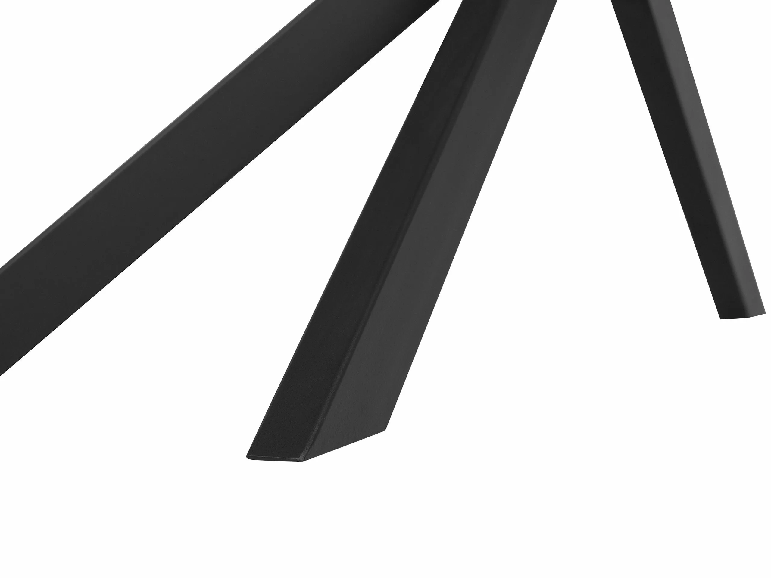 Beliani Mesa De Comedor Madera Oscura/negro 140 X 80 Cm SPECTRA - Imagen 6