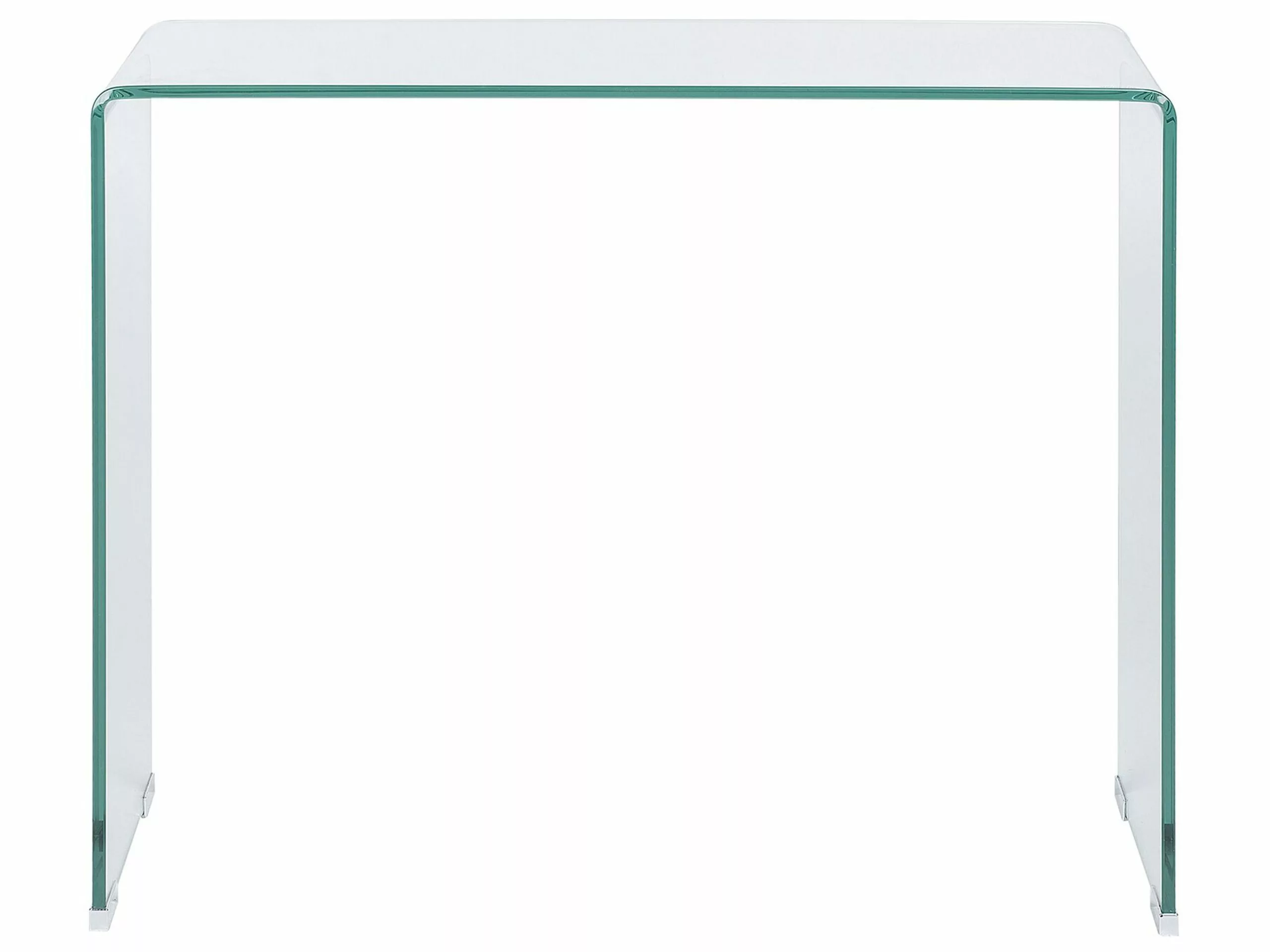 Beliani Consola De Vidrio Templado Transparente 90 X 30 Cm KENDALL - Imagen 10