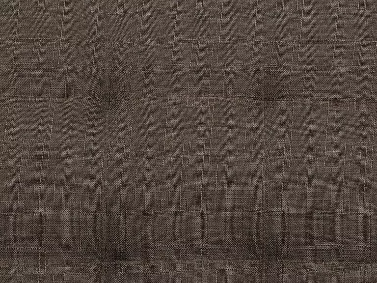 Beliani Sillón Tapizado Marrón Oscuro/negro ABERDEEN - Imagen 9