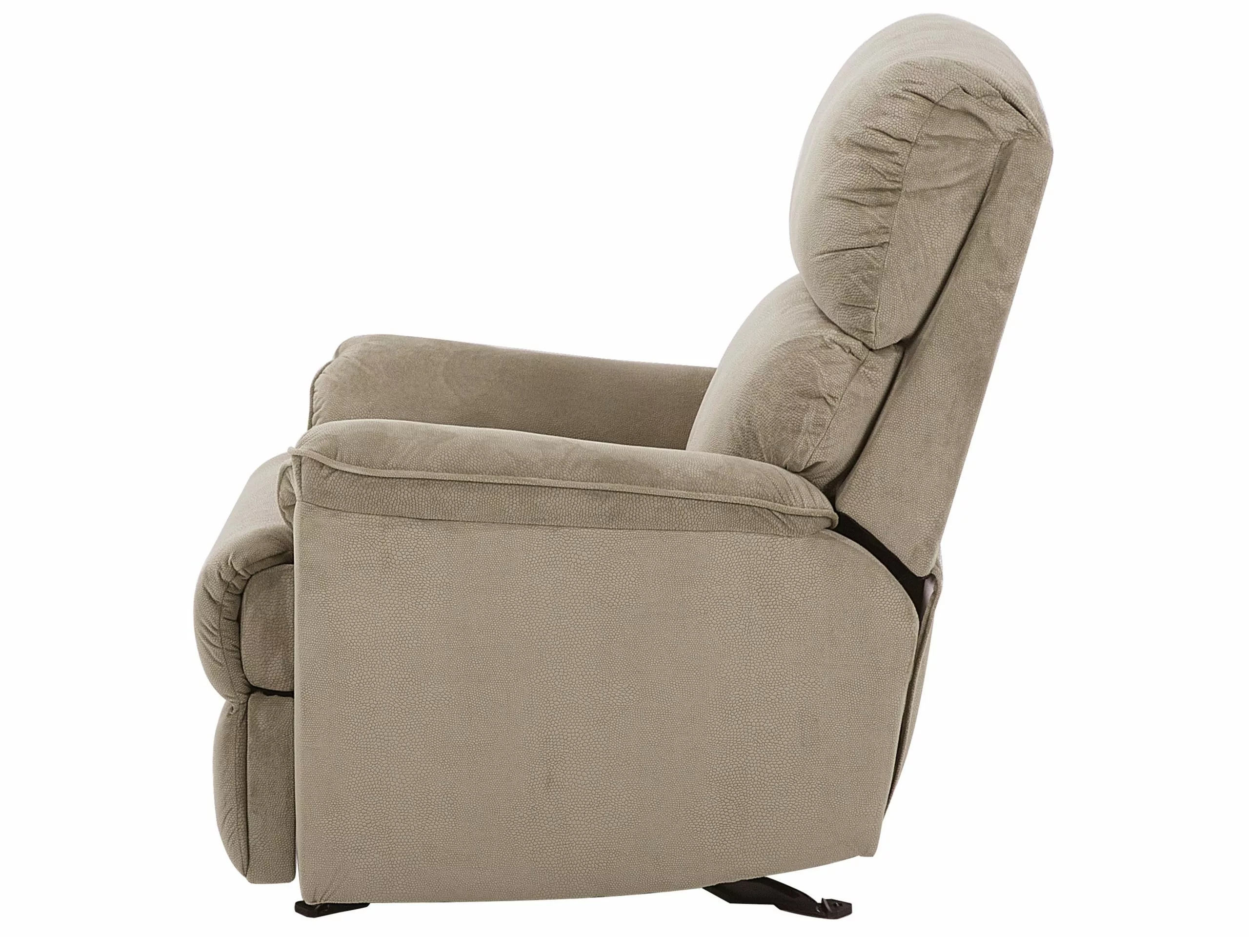 Beliani Sillón Tapizado Marrón Claro EVERTON - Imagen 5