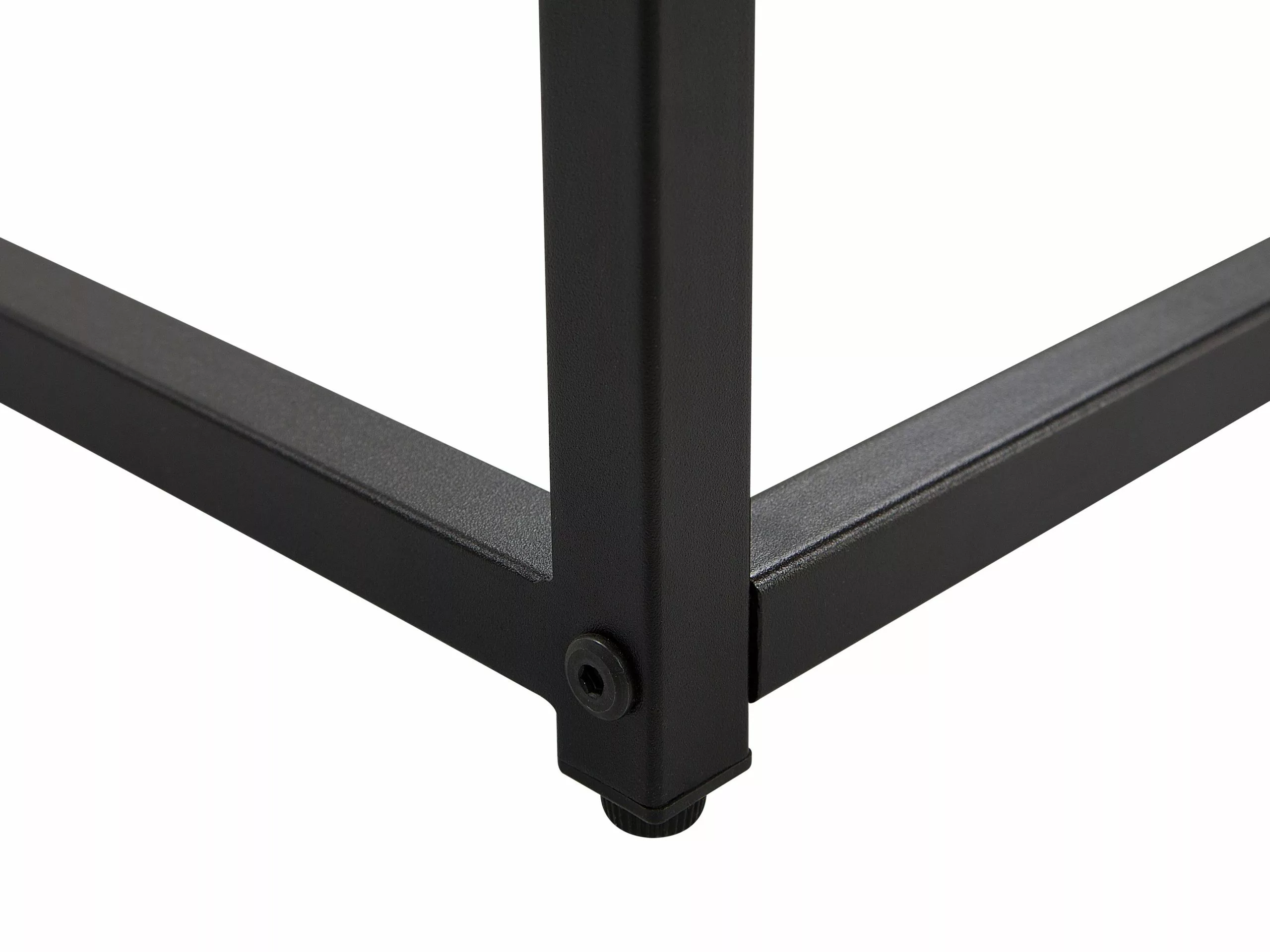 Beliani Consola Madera Oscura/negro 80 X 30 Cm DORRIS - Imagen 5