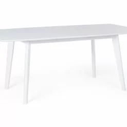 Beliani Mesa De Comedor Extensible Blanca Varios Tamaños SANFORD