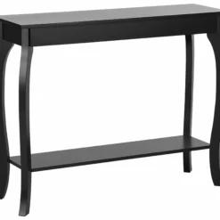 Beliani Consola Negra 100 X 31 Cm HARTFORD