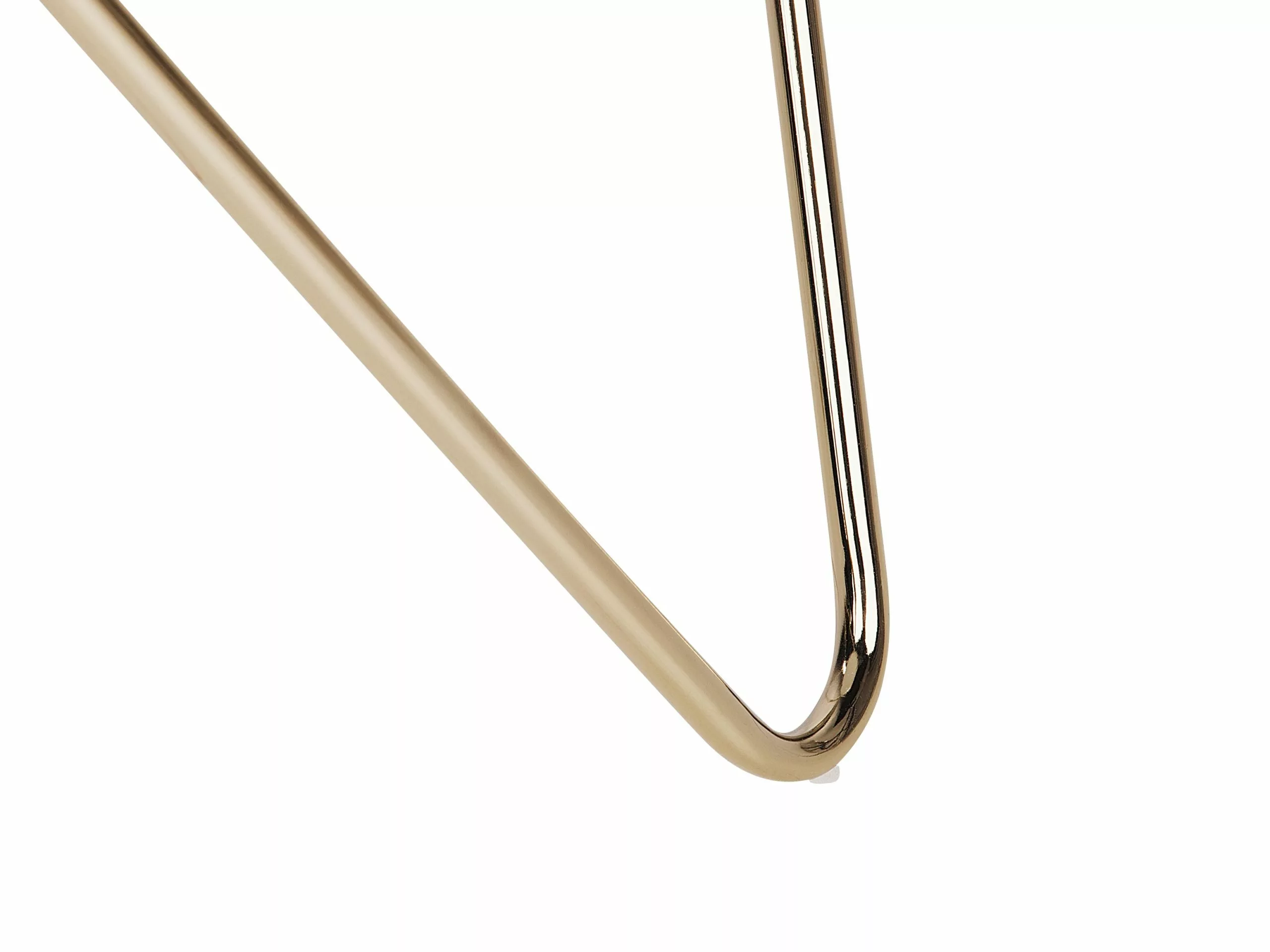 Beliani Mesa Auxiliar De Vidrio Templado Blanco/dorado ⌀ 50 Cm MERIDIAN II - Imagen 5