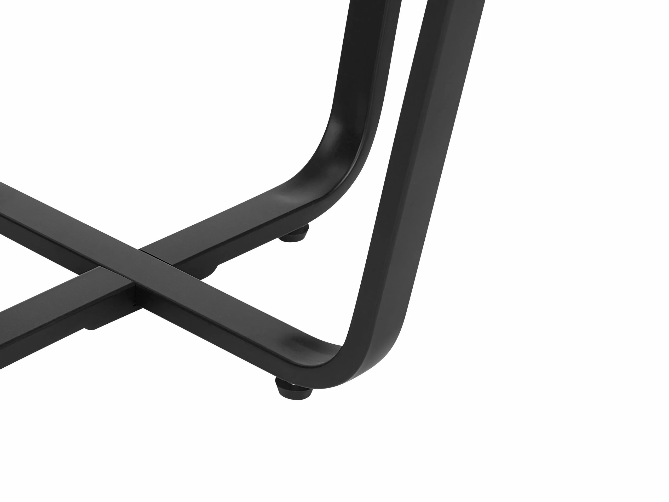 Beliani Mesa Auxiliar Gris Claro/negro ø 50 Cm VALERA - Imagen 8