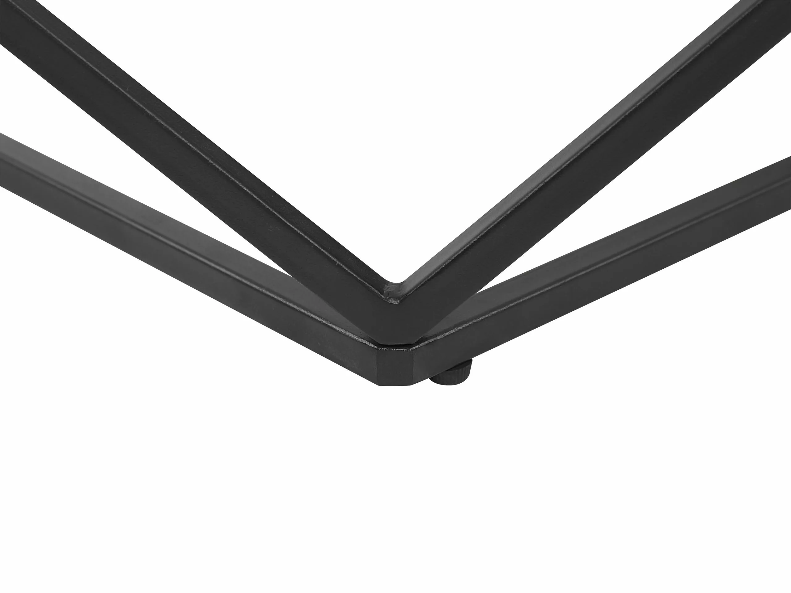 Beliani Mesa De Centro Beige/negro 80 X 80 Cm MALIBU - Imagen 9