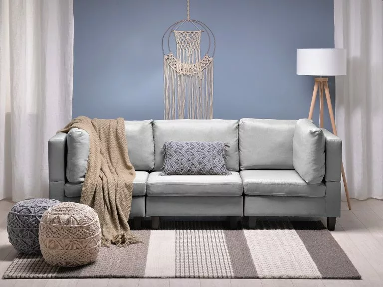 Beliani Sillón Modular Gris Claro FEVIK - Imagen 3