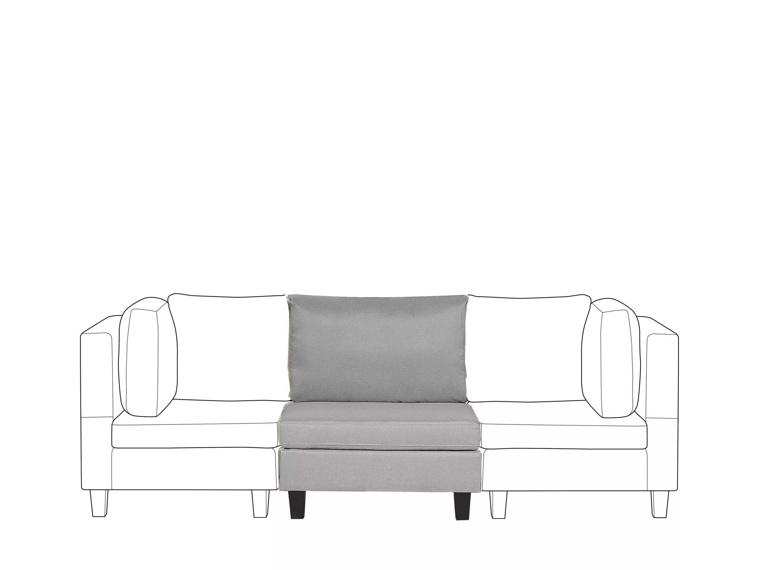 Beliani Sillón Modular Gris Claro FEVIK - Imagen 2