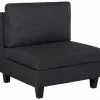 Beliani Sillón Modular Tapizado Gris Oscuro FEVIK