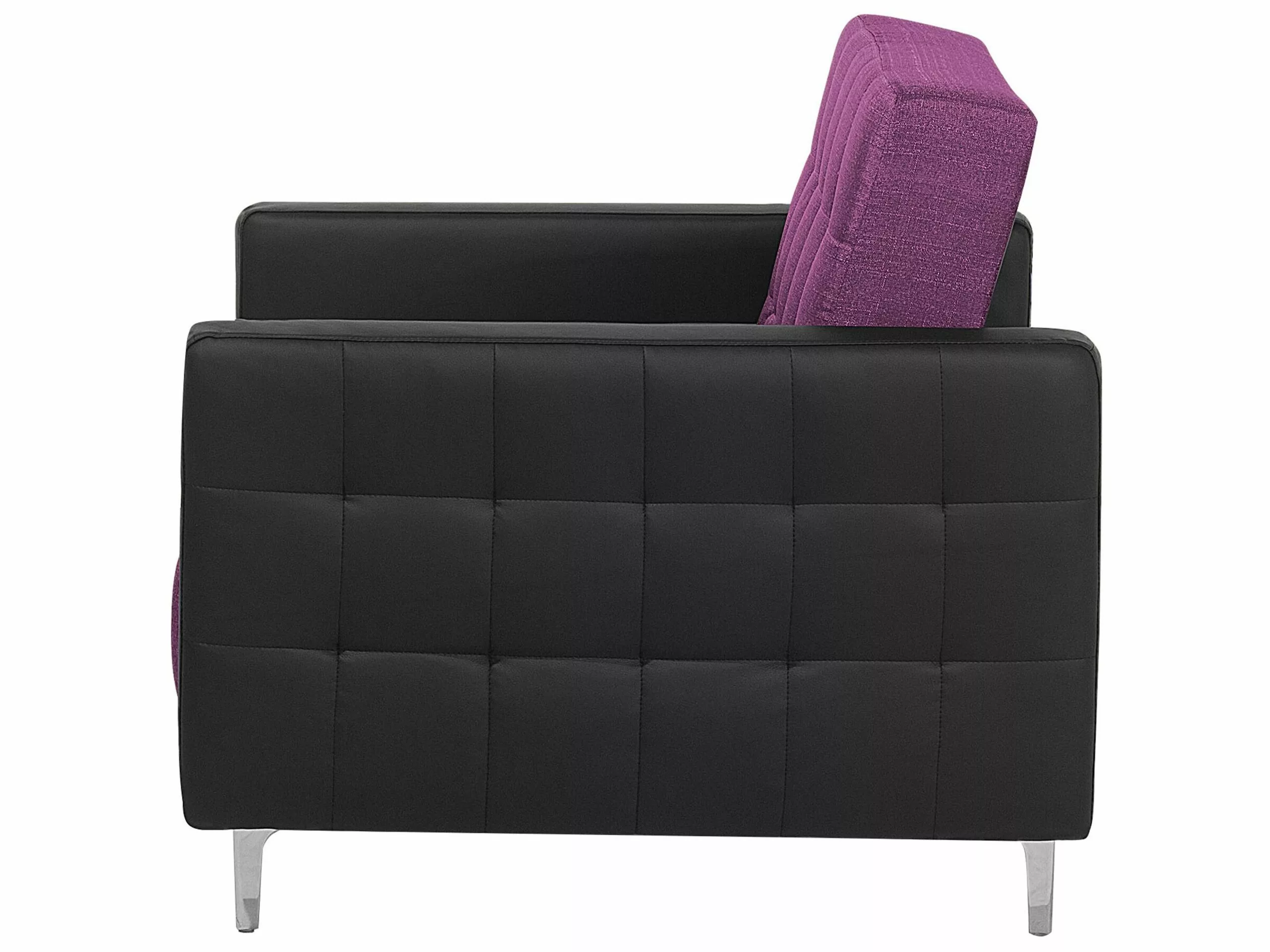 Beliani Sillón Tapizado Violeta ABERDEEN - Imagen 6