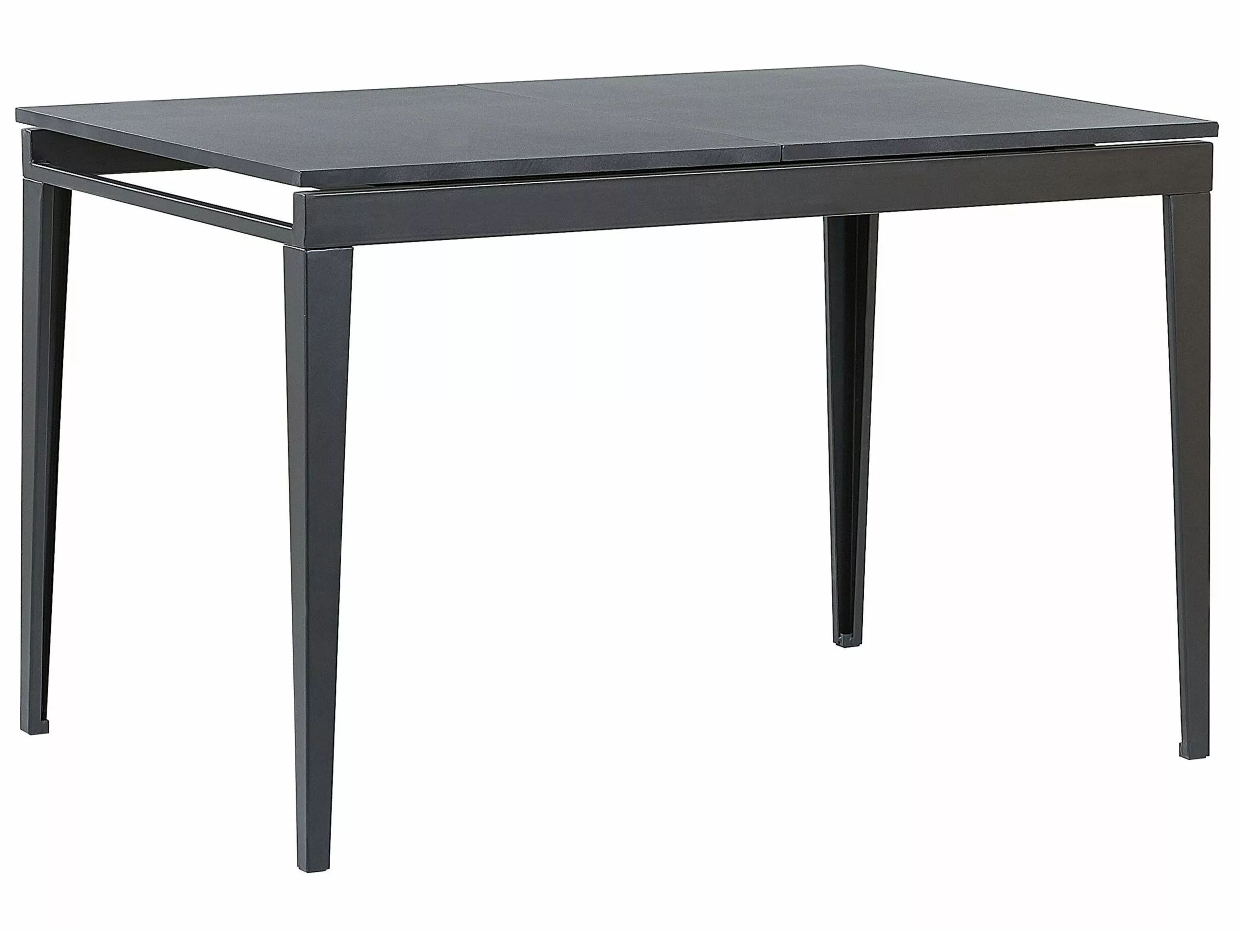 Beliani Mesa De Comedor Extensible Negra 120/160 X 80 Cm NORLEY - Imagen 7