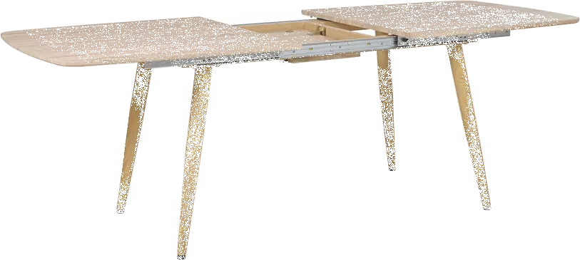 Beliani Mesa De Comedor Extensible Madera Clara 180/210 X 90 Cm HAGA - Imagen 6